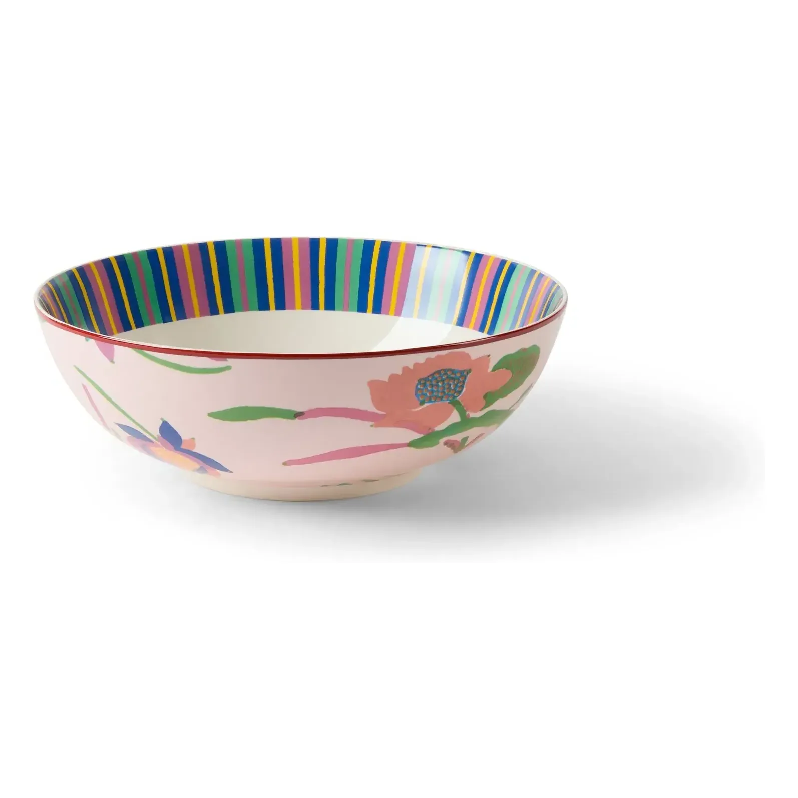 Japanese Porcelain Salad Bowl - Pink product