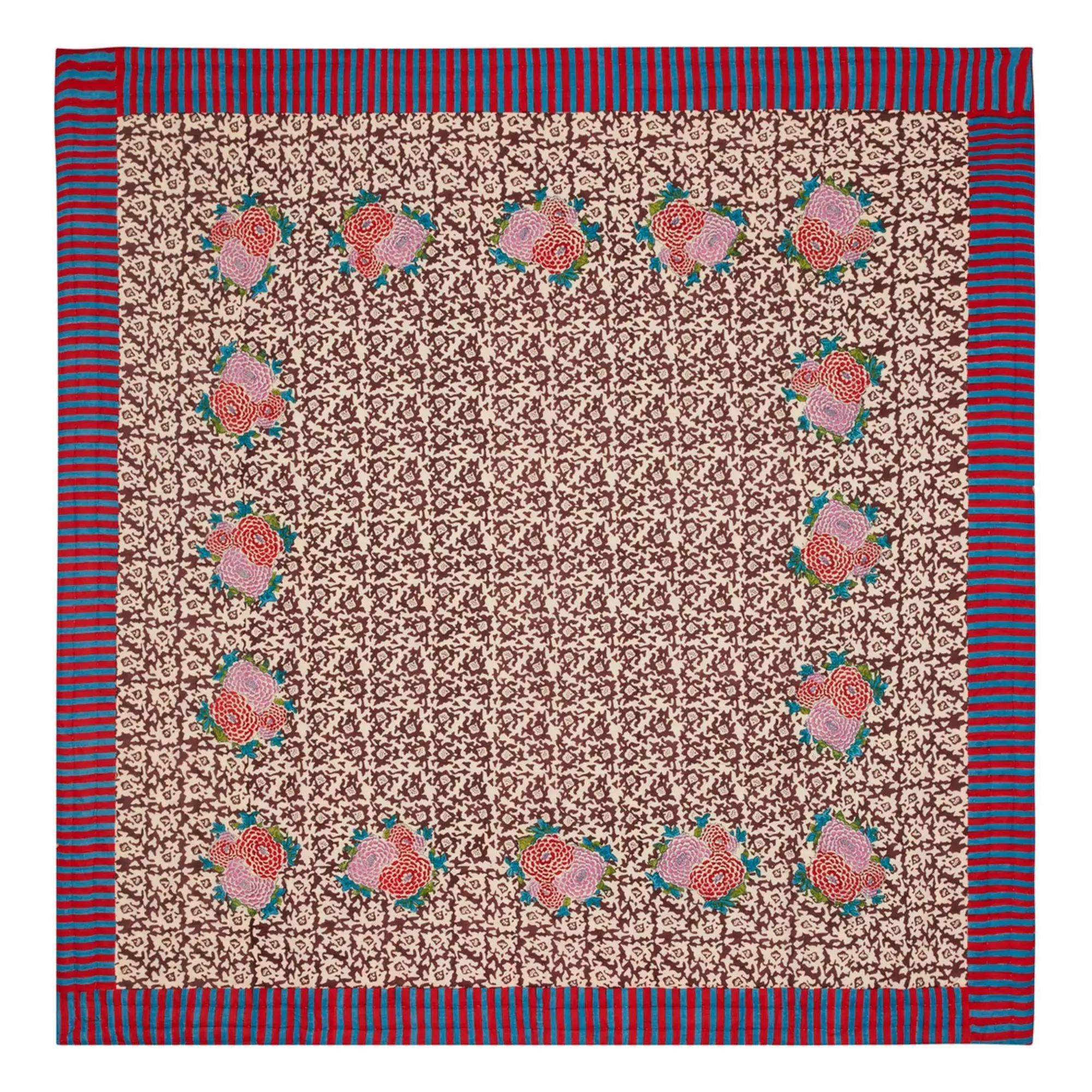 Lisa Corti Arabesque Corolla King Size Bedspread - Multicoloured, Cotton product