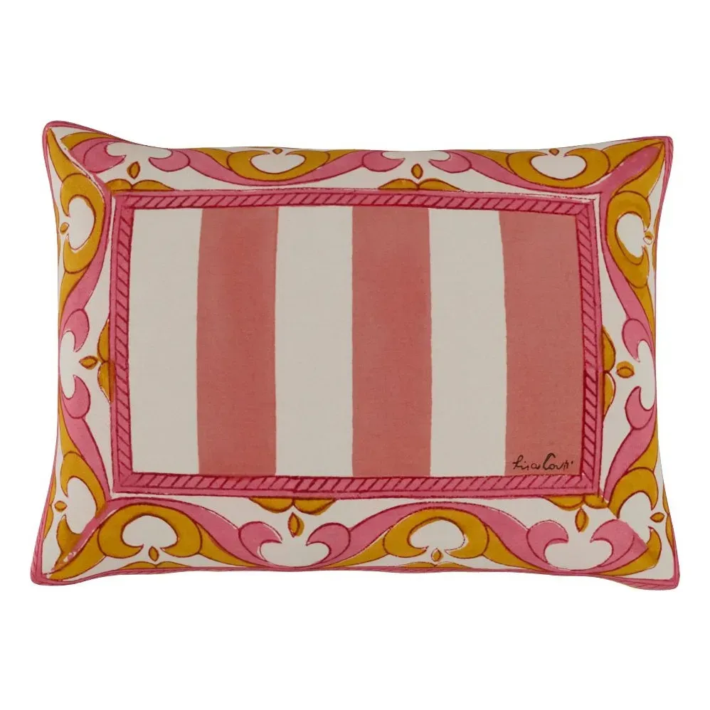 Nizam Striped Cushion Cover - Pink, Cotton product