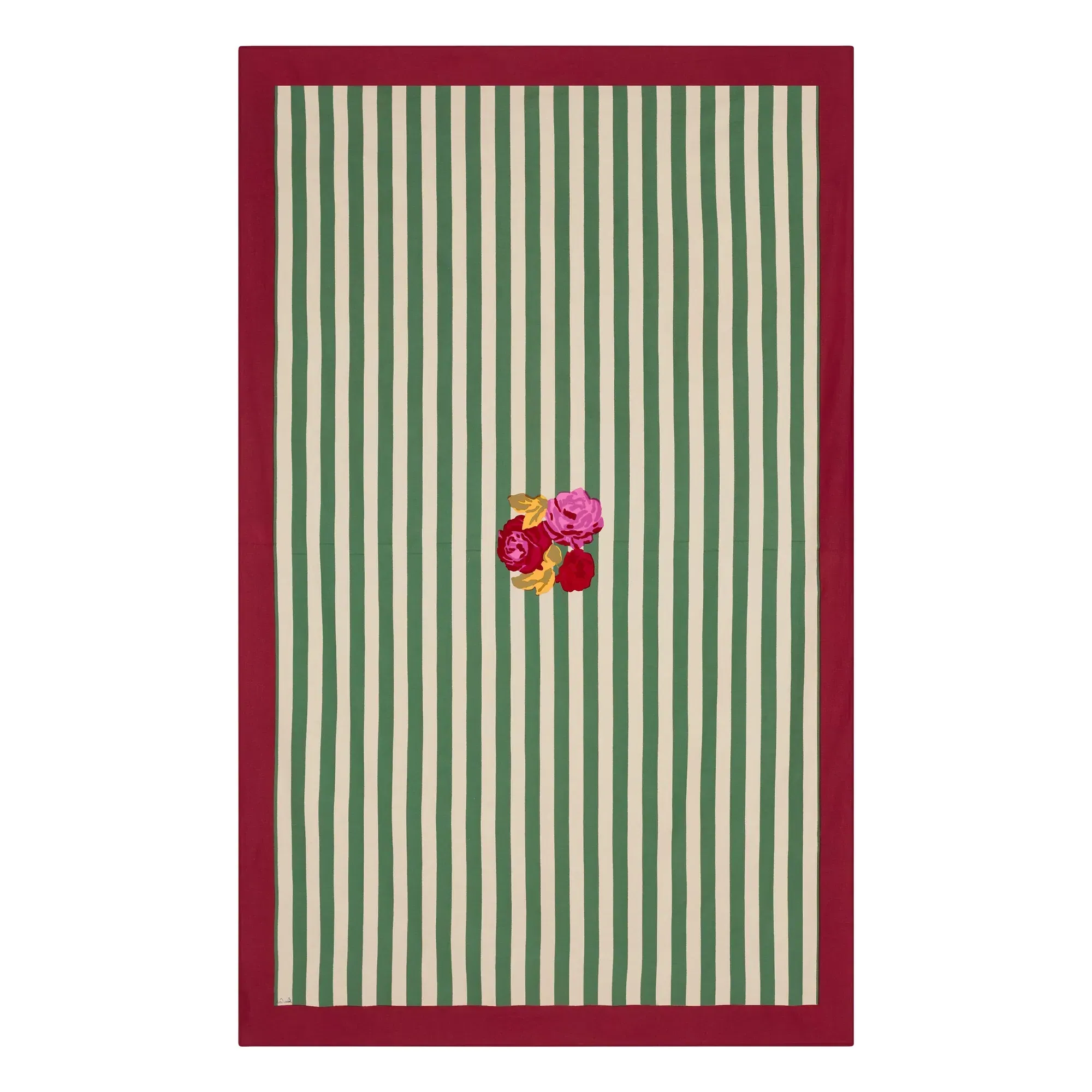 Nizam Stripes Tablecloth - Green, Cotton product