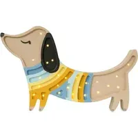 Little Lights Sausage Dog Table Lamp - Pine Wood alternate view