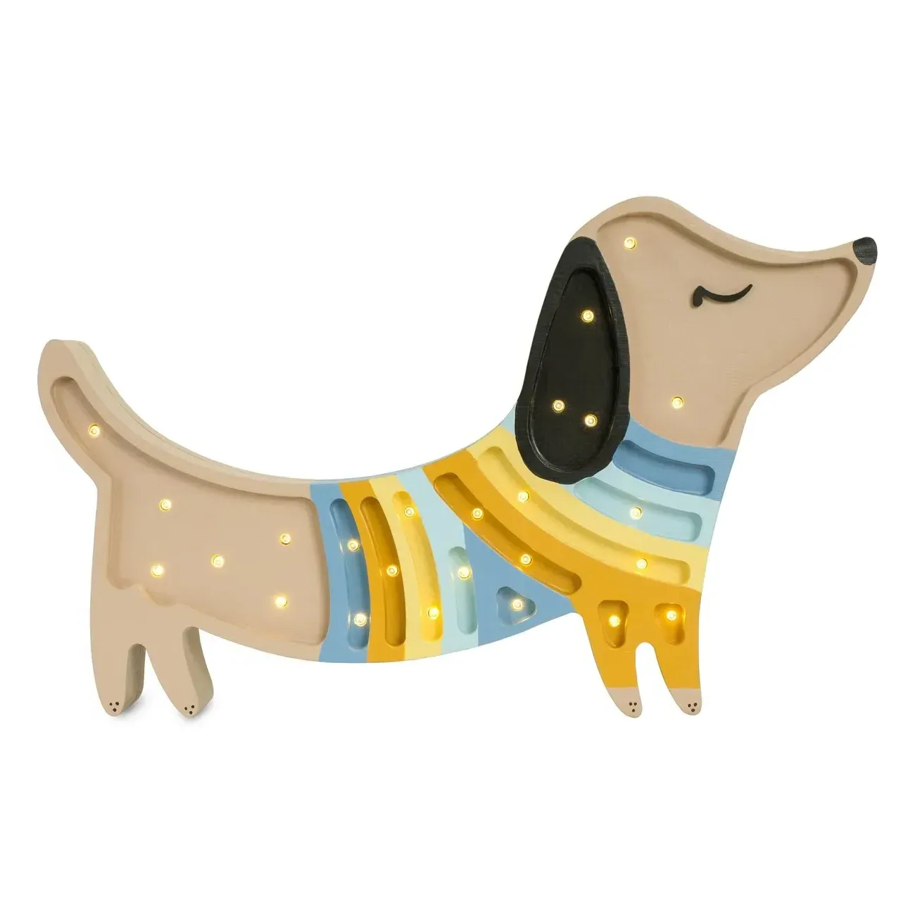 Little Lights Sausage Dog Table Lamp - Pine Wood product