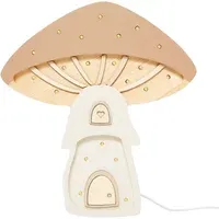 Little Lights x Smallable Mushroom Table Lamp - Multicoloured, Pine Wood alternate view