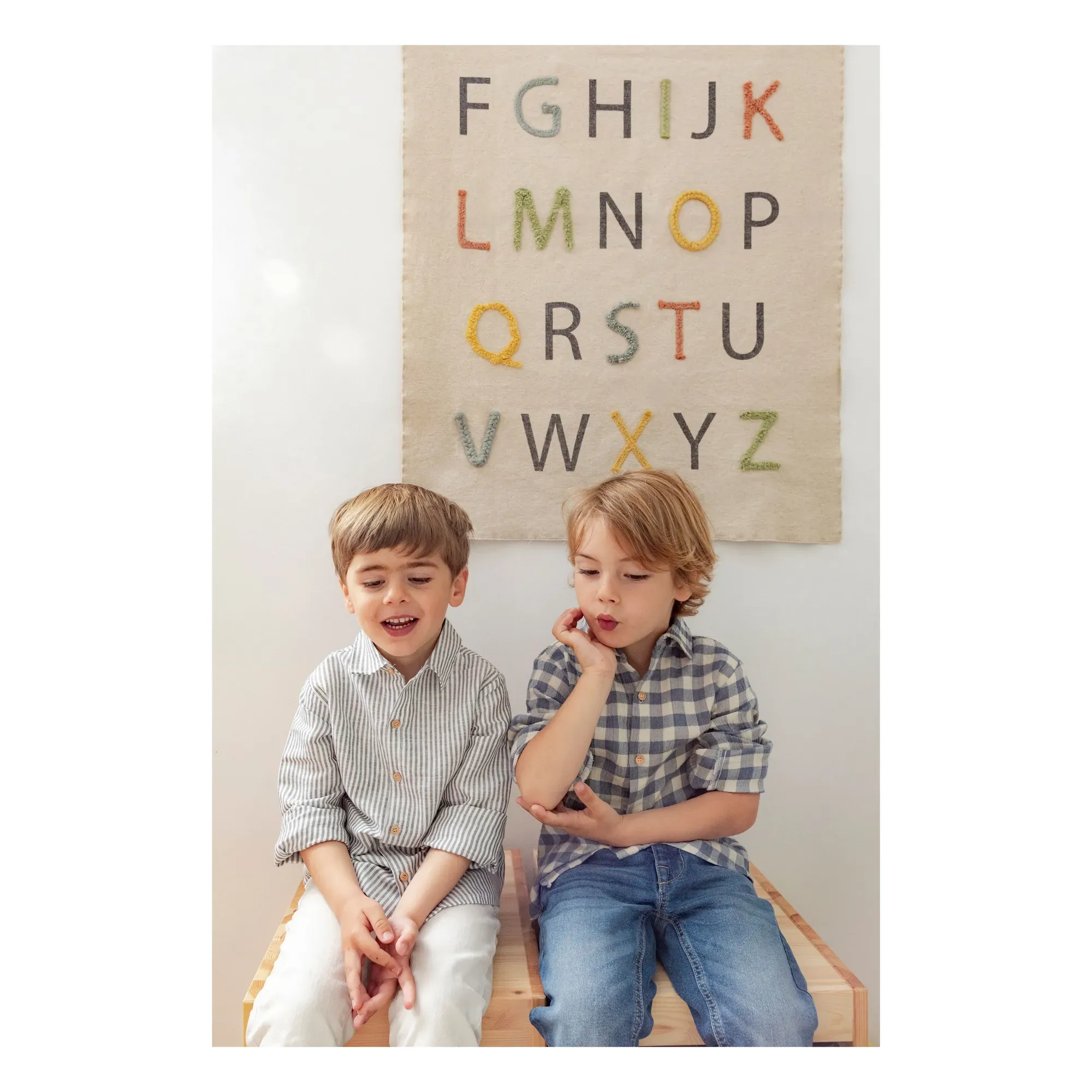Alphabet Small Rug - Multicoloured, Cotton alternate view