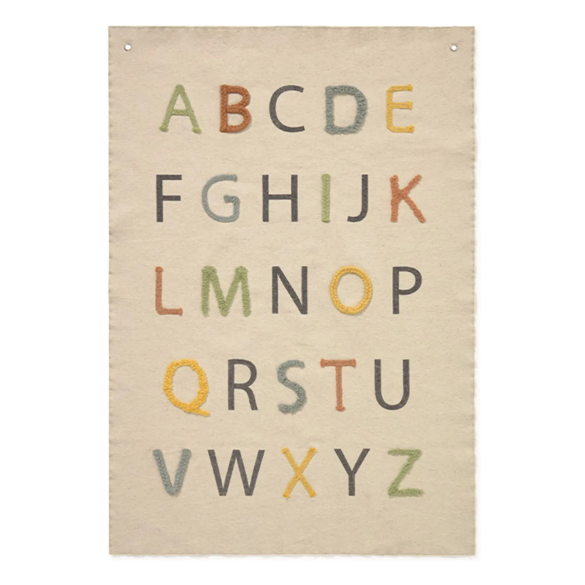 Alphabet Small Rug - Multicoloured, Cotton product