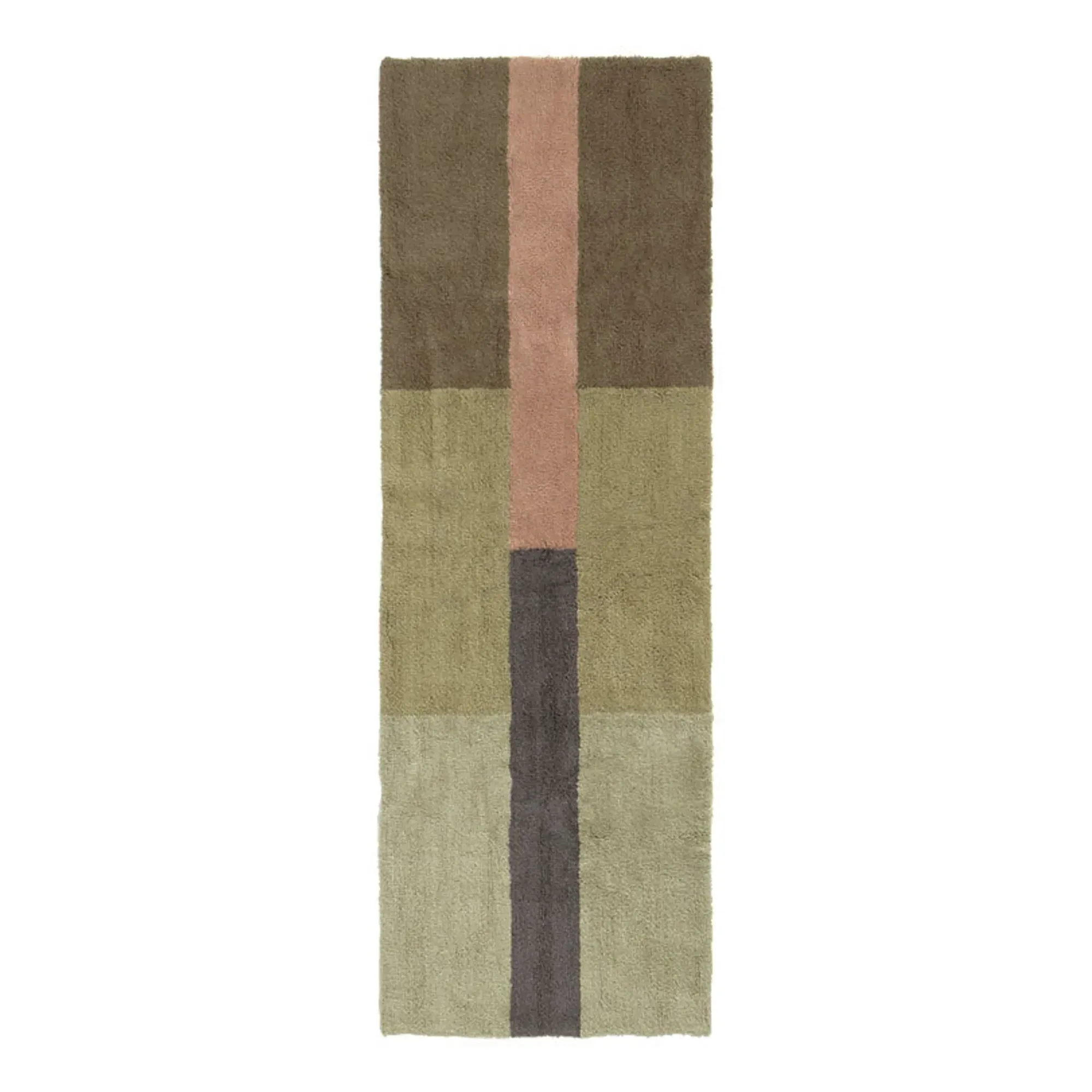 Chroma Runner Rug - Green, Wool product