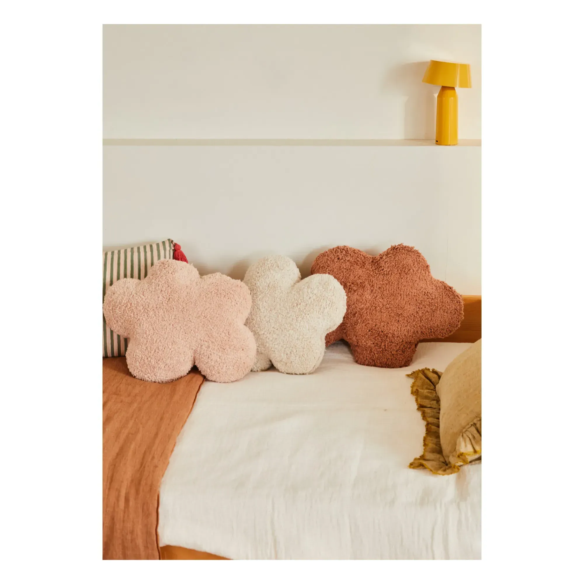 Clouds Cotton Cushion - Natural alternate view