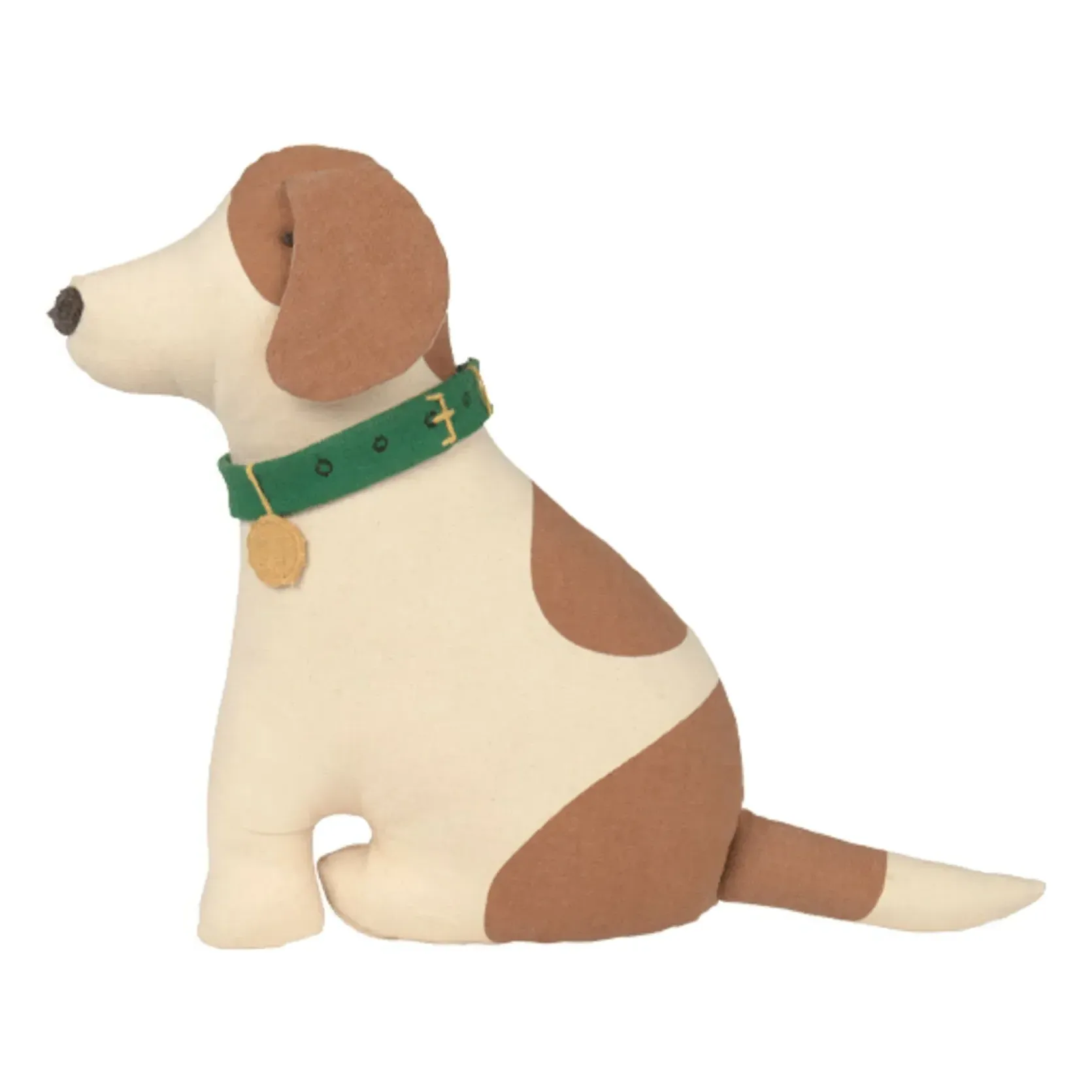Cooper Beagle Shaped Cushion - Camel, Cotton product