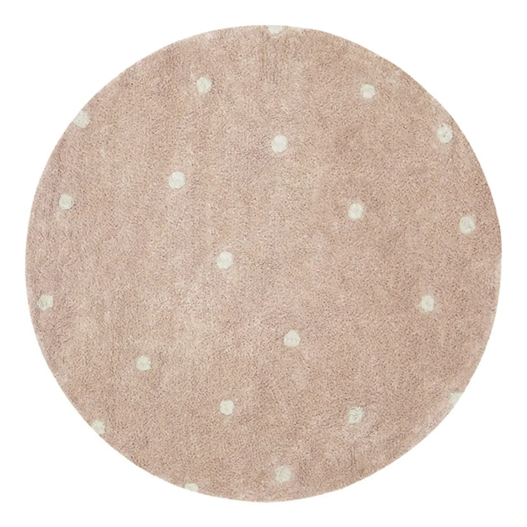 Dot Round Rug - Pink, Cotton product