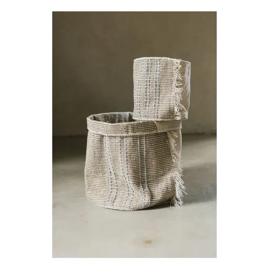 Jacaranda Woven Storage Basket - Beige, Cotton alternate view