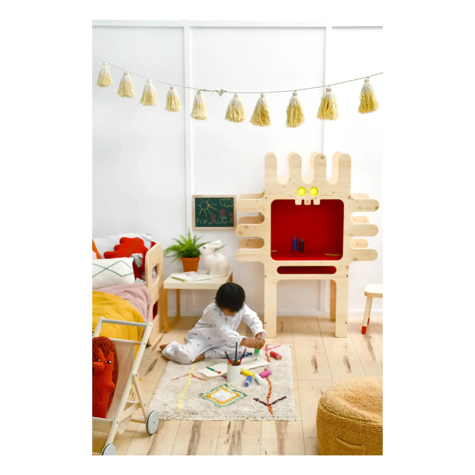 Kaarol Mini Rug - Multicoloured, Cotton alternate view
