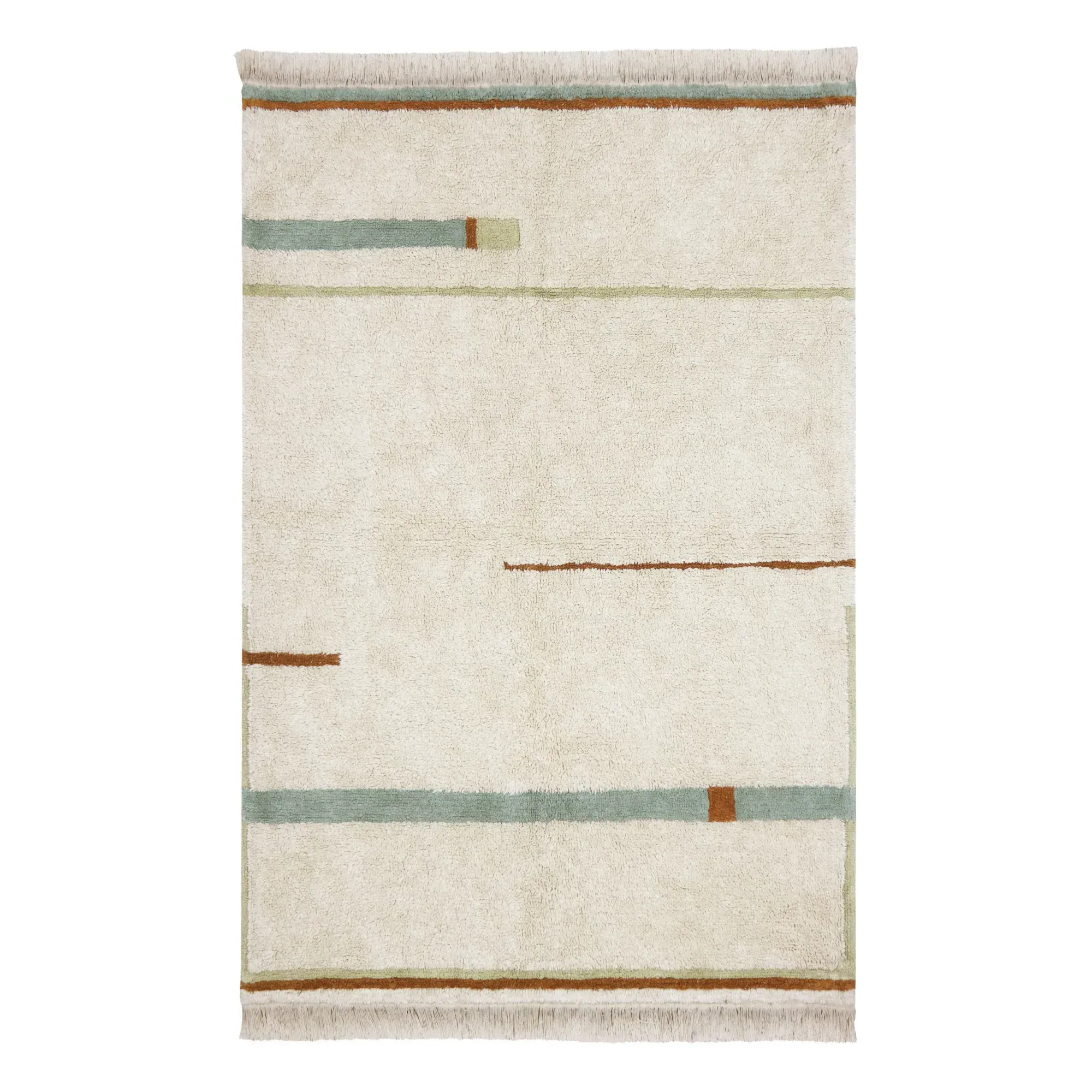 Lanes Washable Rug - Grey Blue, Cotton product