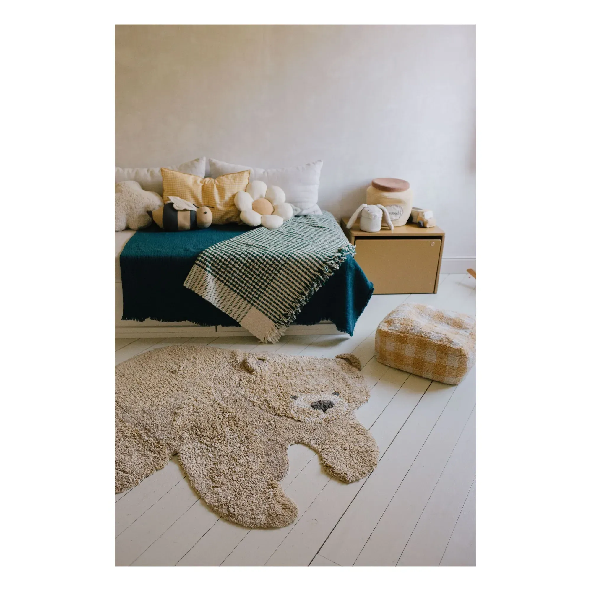 Lorena Canals Bear Shaped Rug - Beige, Cotton alternate view