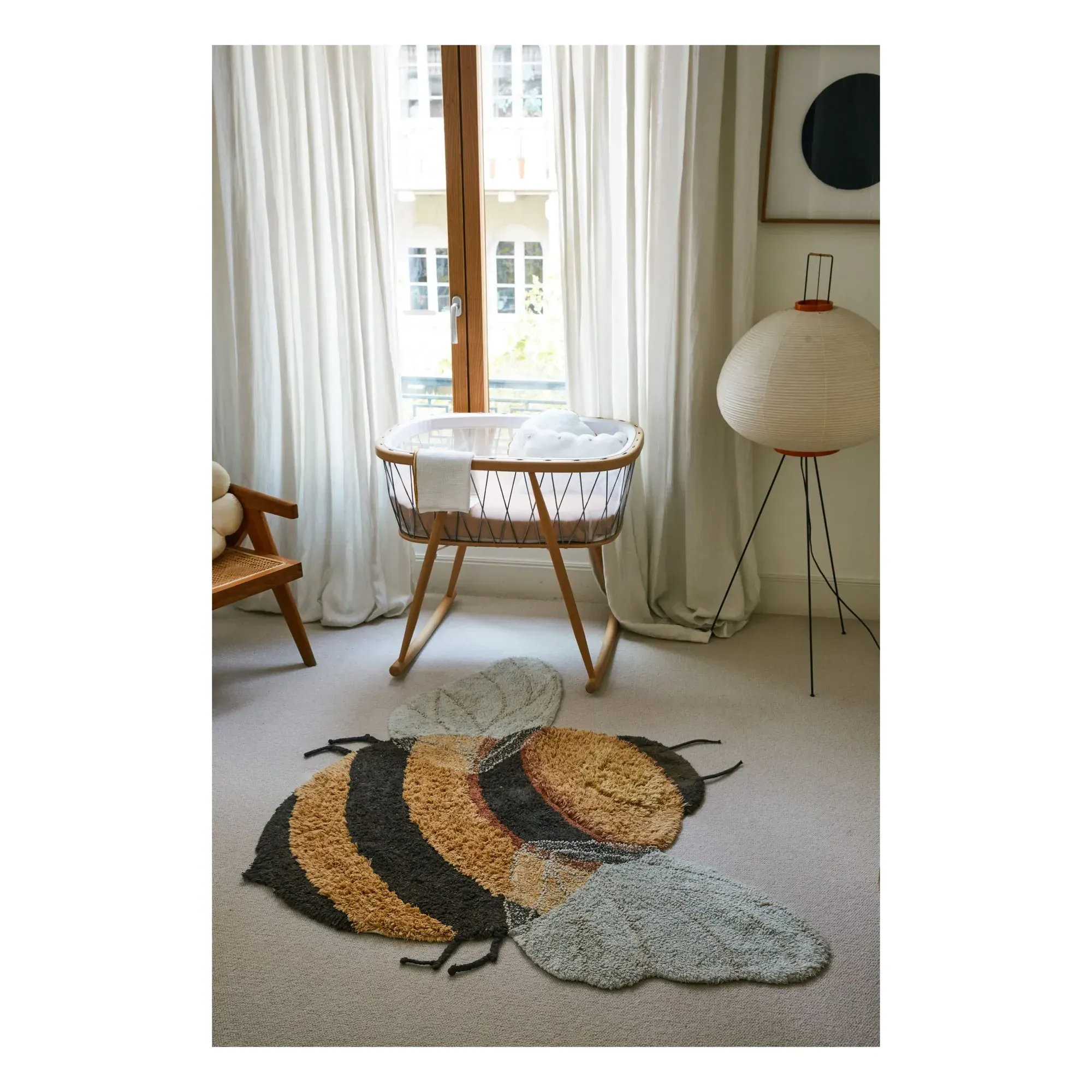 Lorena Canals Bee Shaped Rug - Multicoloured, Cotton alternate view