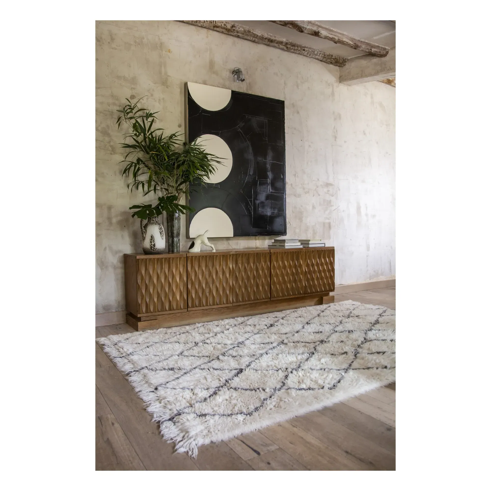 Lorena Canals Berber Soul Wool Rug - Ecru alternate view
