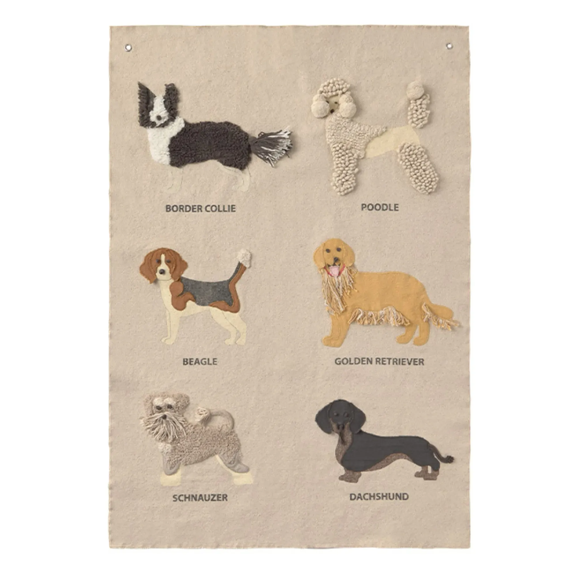 Lorena Canals Dogs Wall Hanging - Multicolour, Cotton product