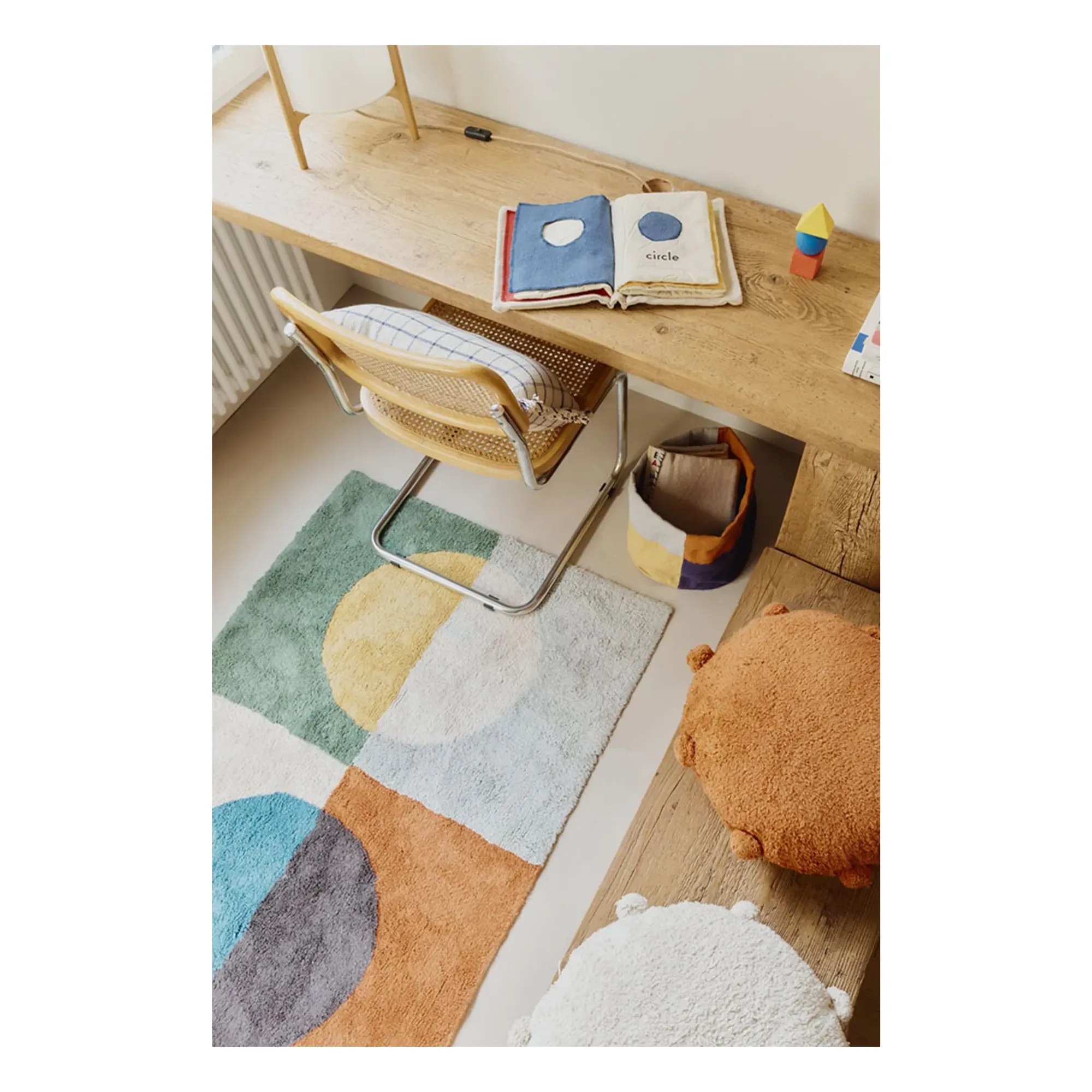 Lorena Canals Illusion Lens Washable Rug - Multicoloured, Cotton alternate view