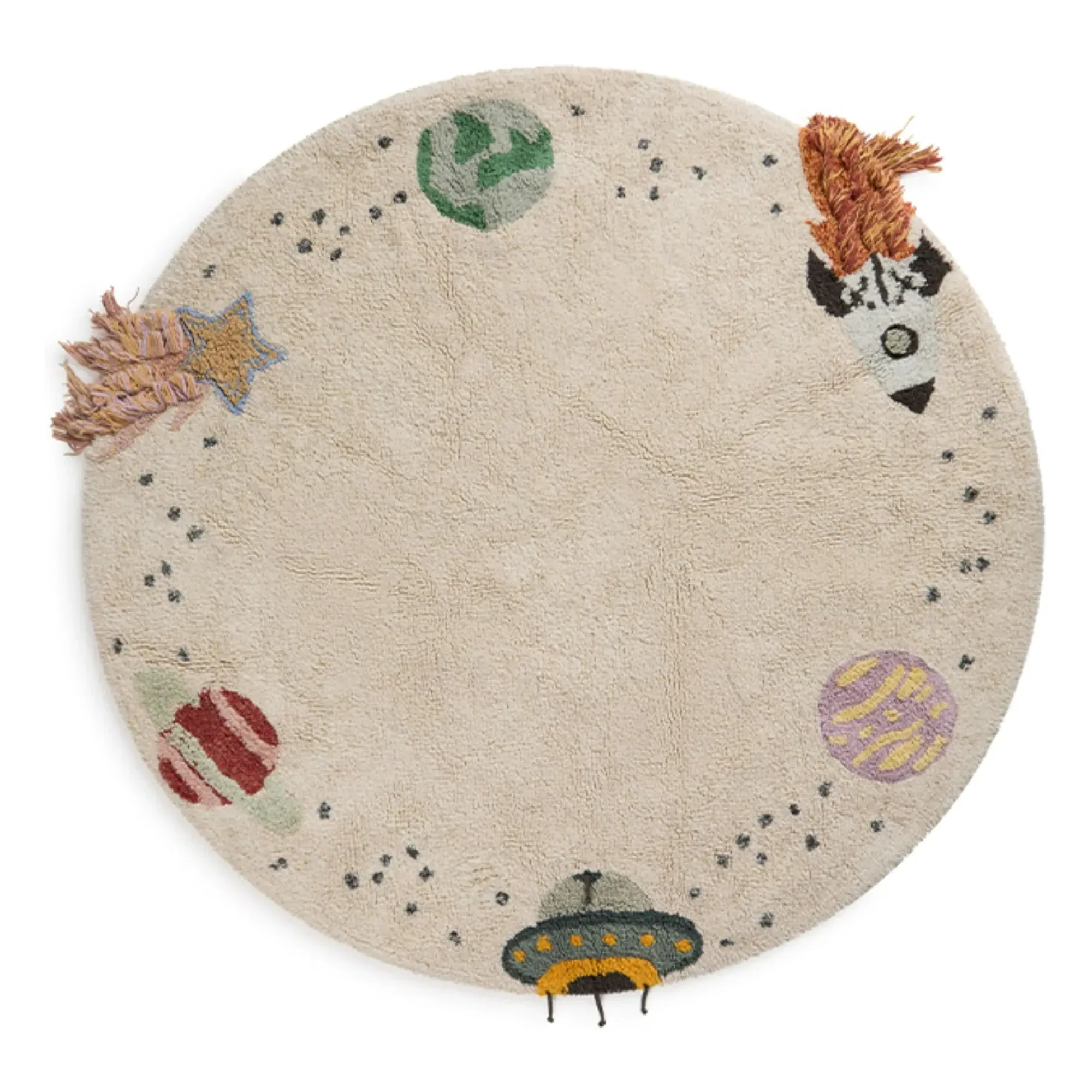 Lorena Canals Interstellar Round Rug - Multicoloured, Cotton product