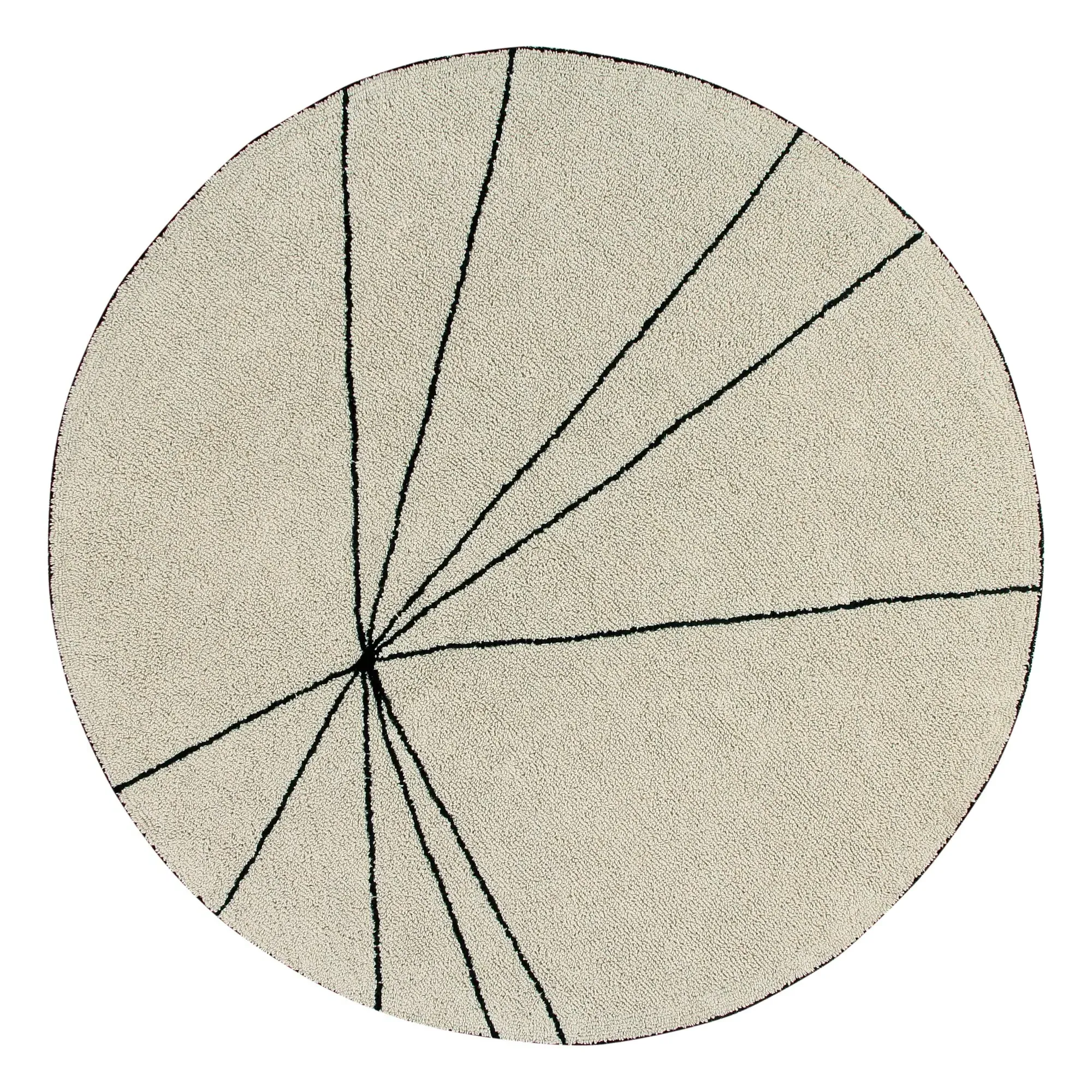 Lorena Canals Line Round Rug - Beige, Cotton product
