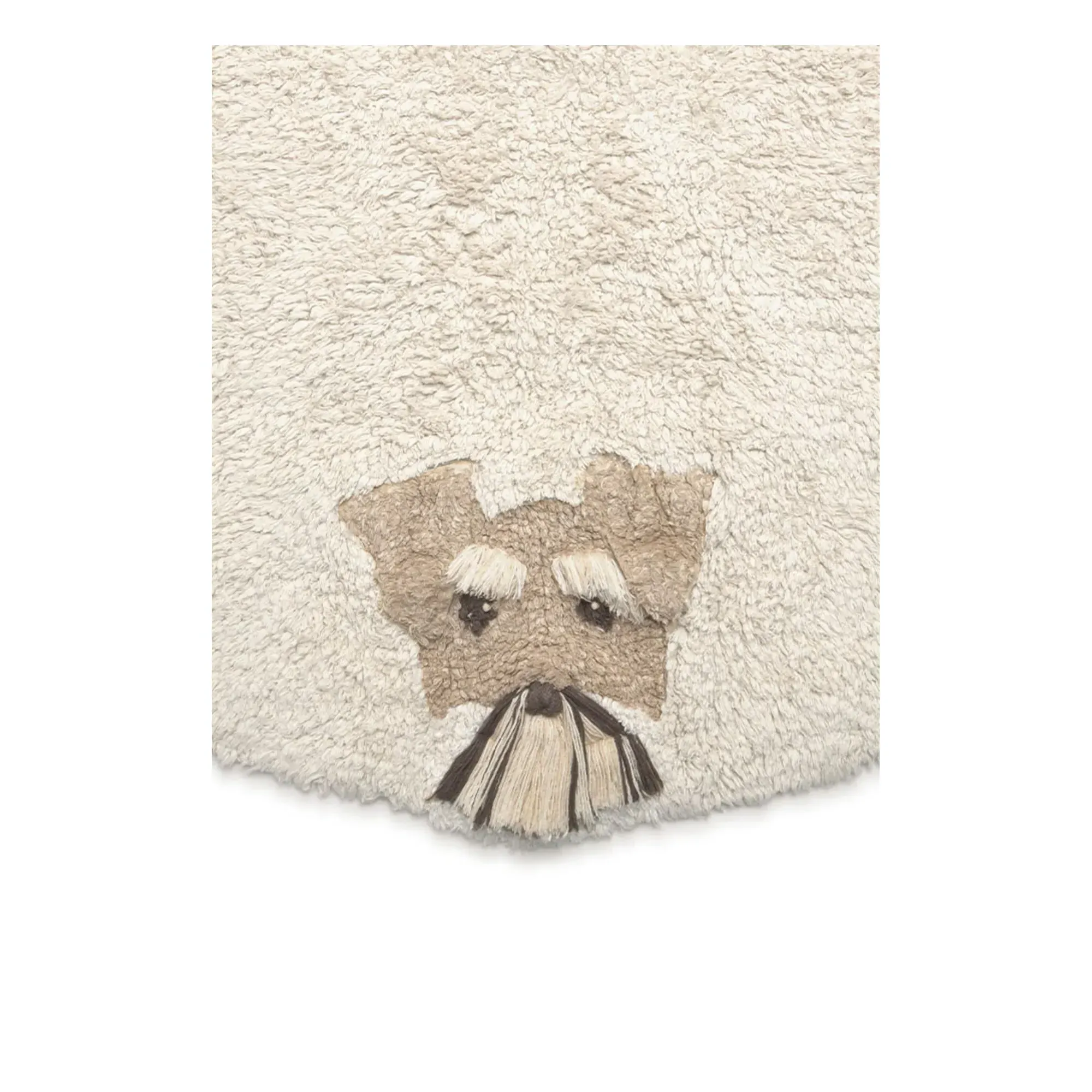 Lorena Canals Round Dog Mat - Grey, Cotton alternate view