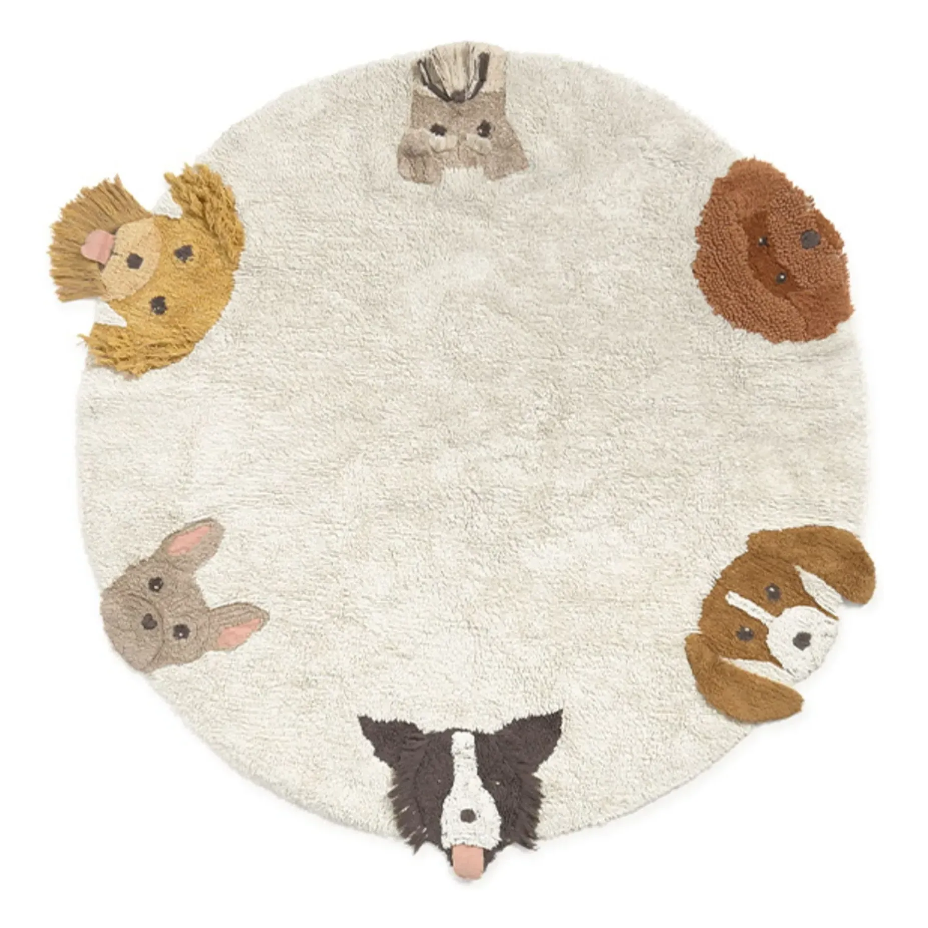 Lorena Canals Round Dog Mat - Grey, Cotton product
