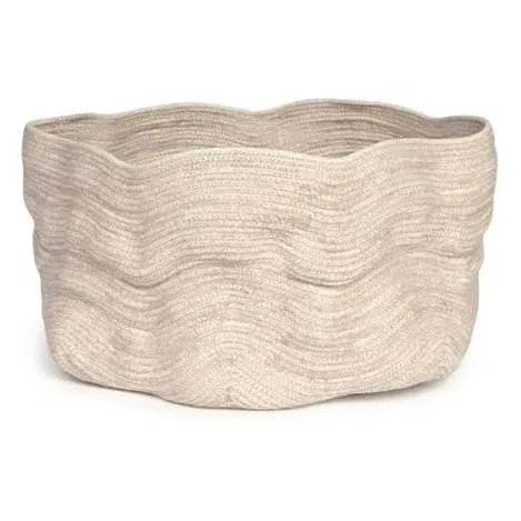 Lorena Canals Stonewashed Storage Basket - Ecru, Cotton product