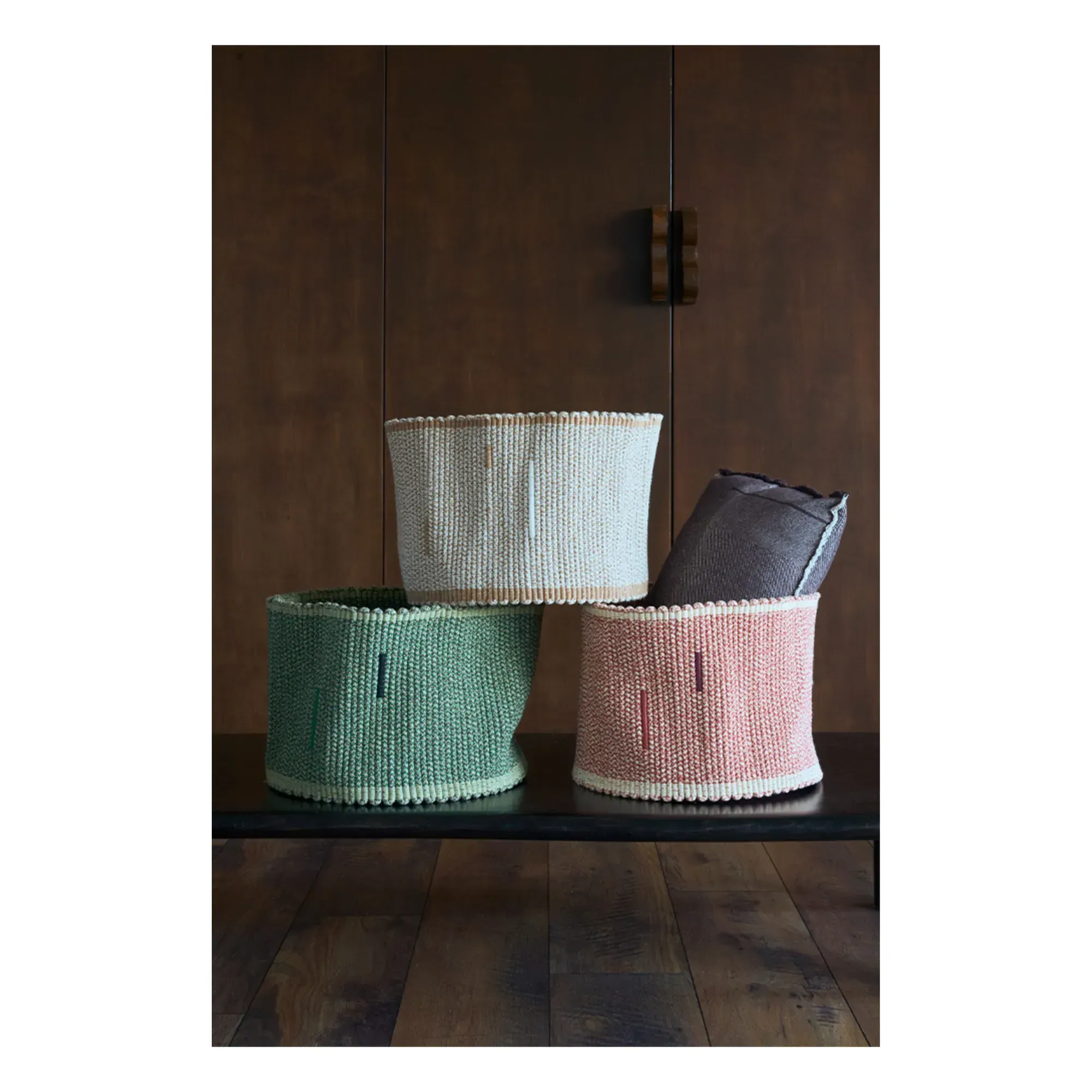 Lorena Canals Woven Storage Basket - Beige, Cotton alternate view