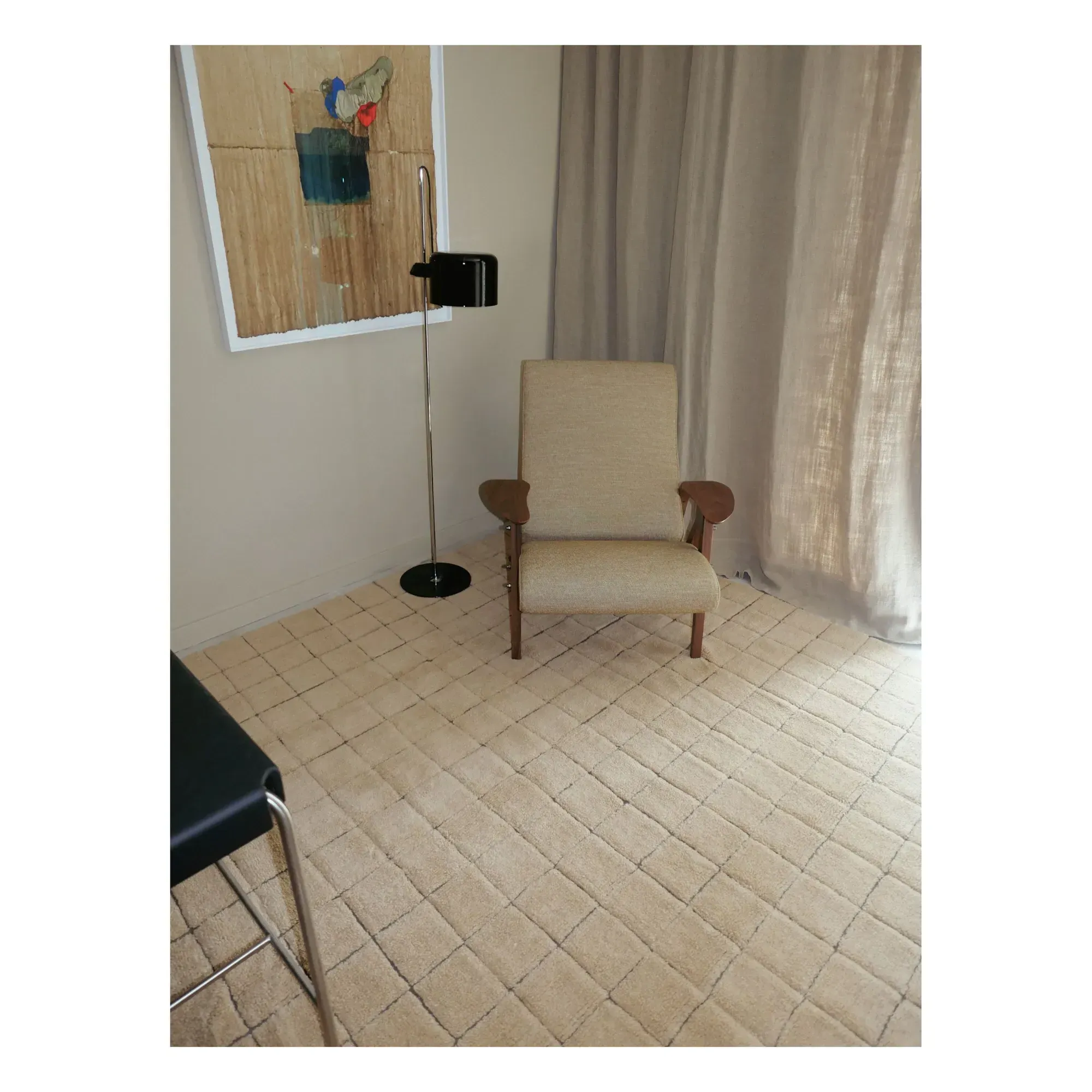 Mosaic Woolable Runner Mat - Amber, Wool alternate view