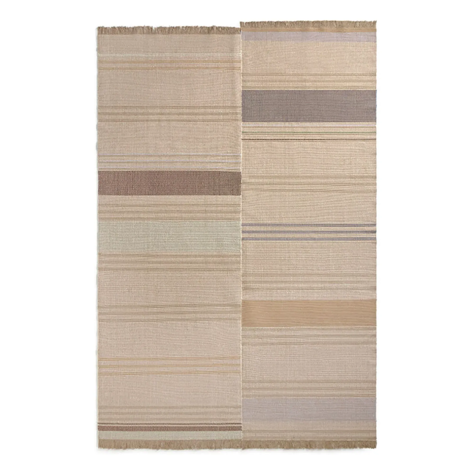 Oaxaca Hand-Woven Rug - Beige, Cotton product
