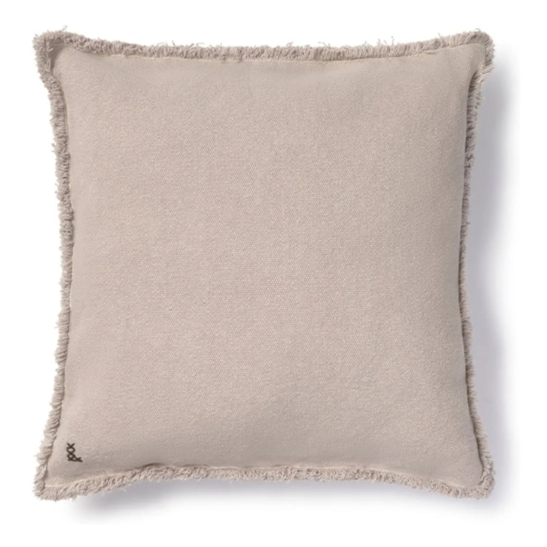 Stonewashed Square Cushion Cover - Pearl Grey, Recycled Cotton product