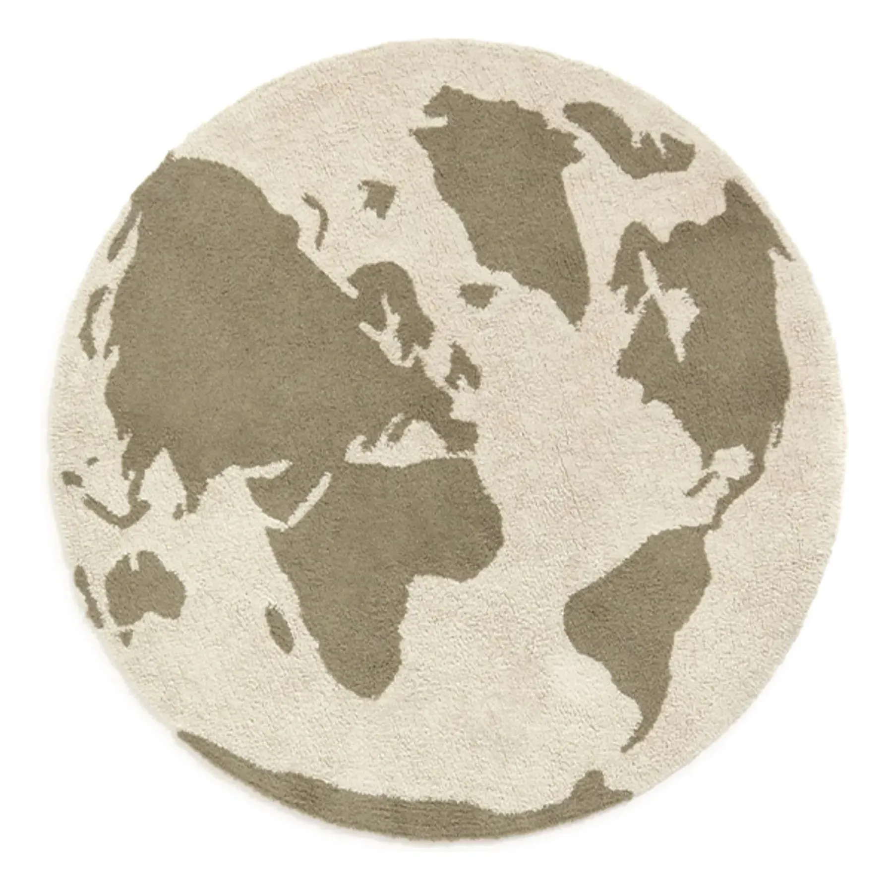 World Carpets Round Rug - Khaki, Cotton product