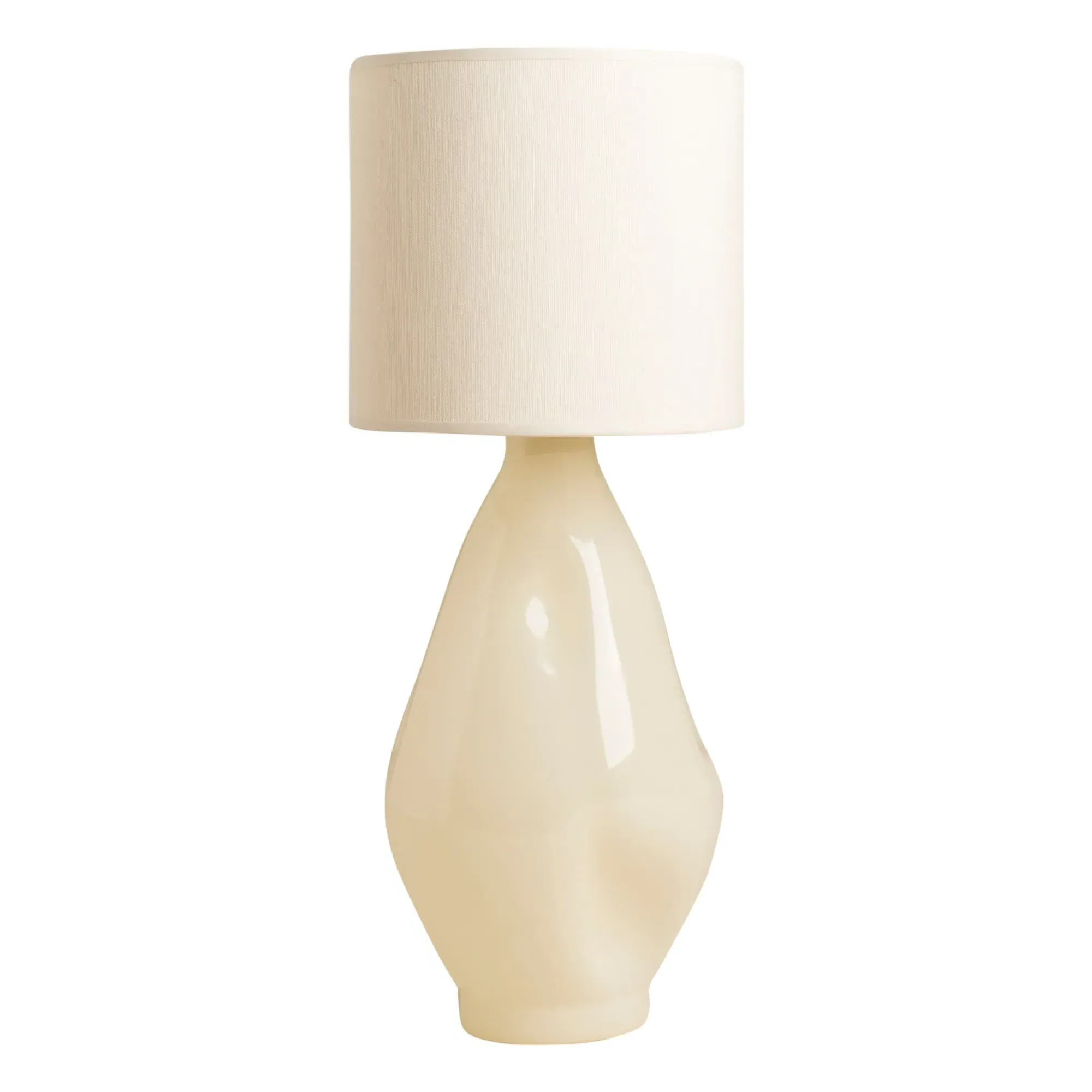 Borosilicate Glass Table Lamp - Beige, Cotton product