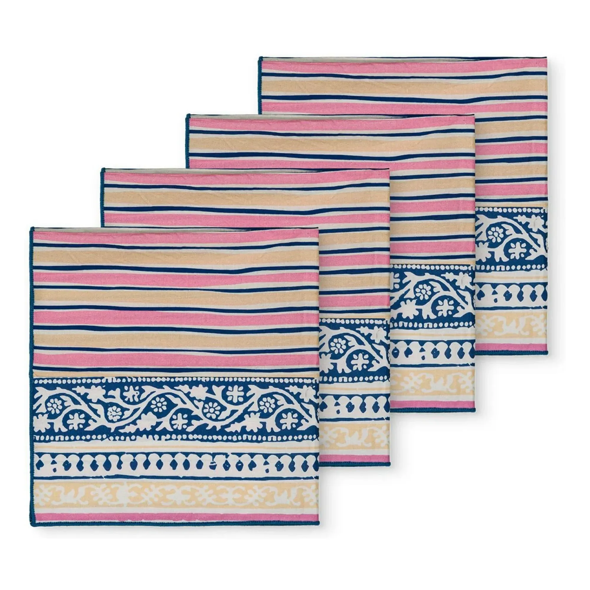 Carlotta Set of 4 Napkins - Fuchsia, Organic Cotton product