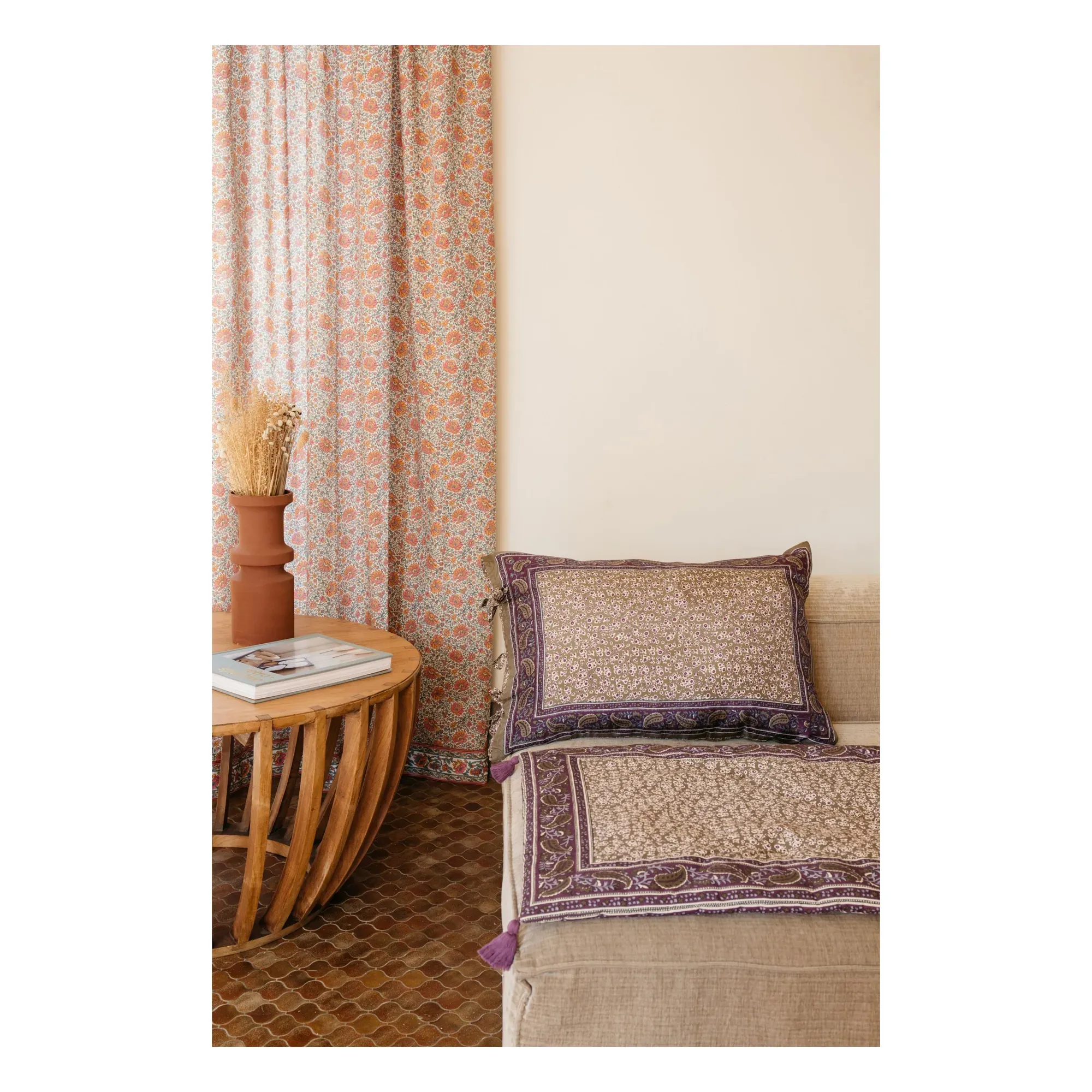 Jamy Sofa Cover Reversible - Khaki, Organic Cotton product