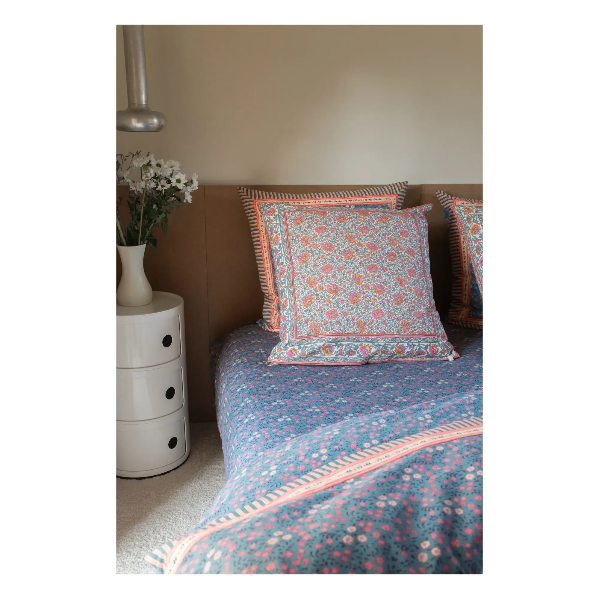 Nicole Fitted Sheet - Blue, Organic Cotton product