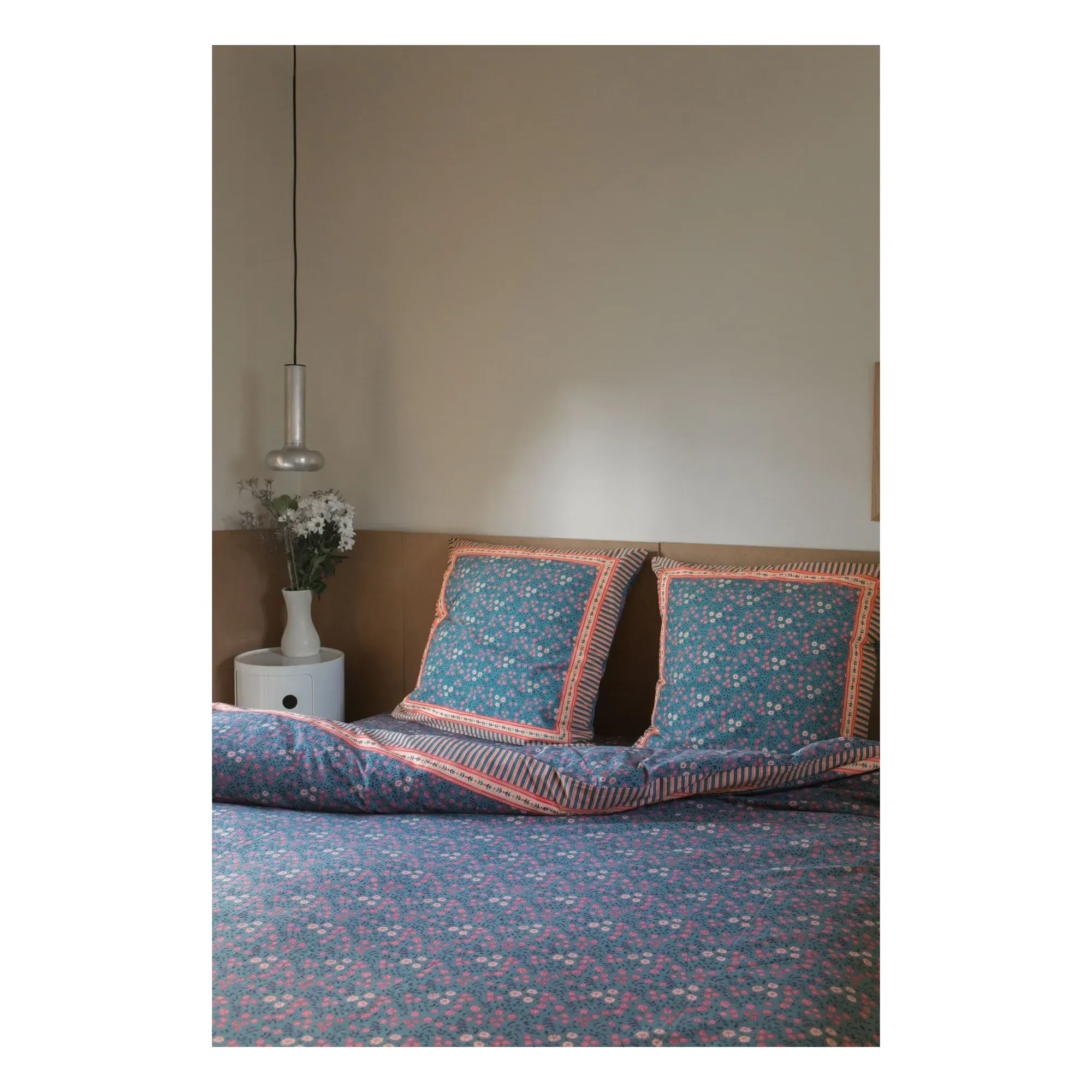Noemie Comforter Cover - Blue, Organic Cotton alternate view