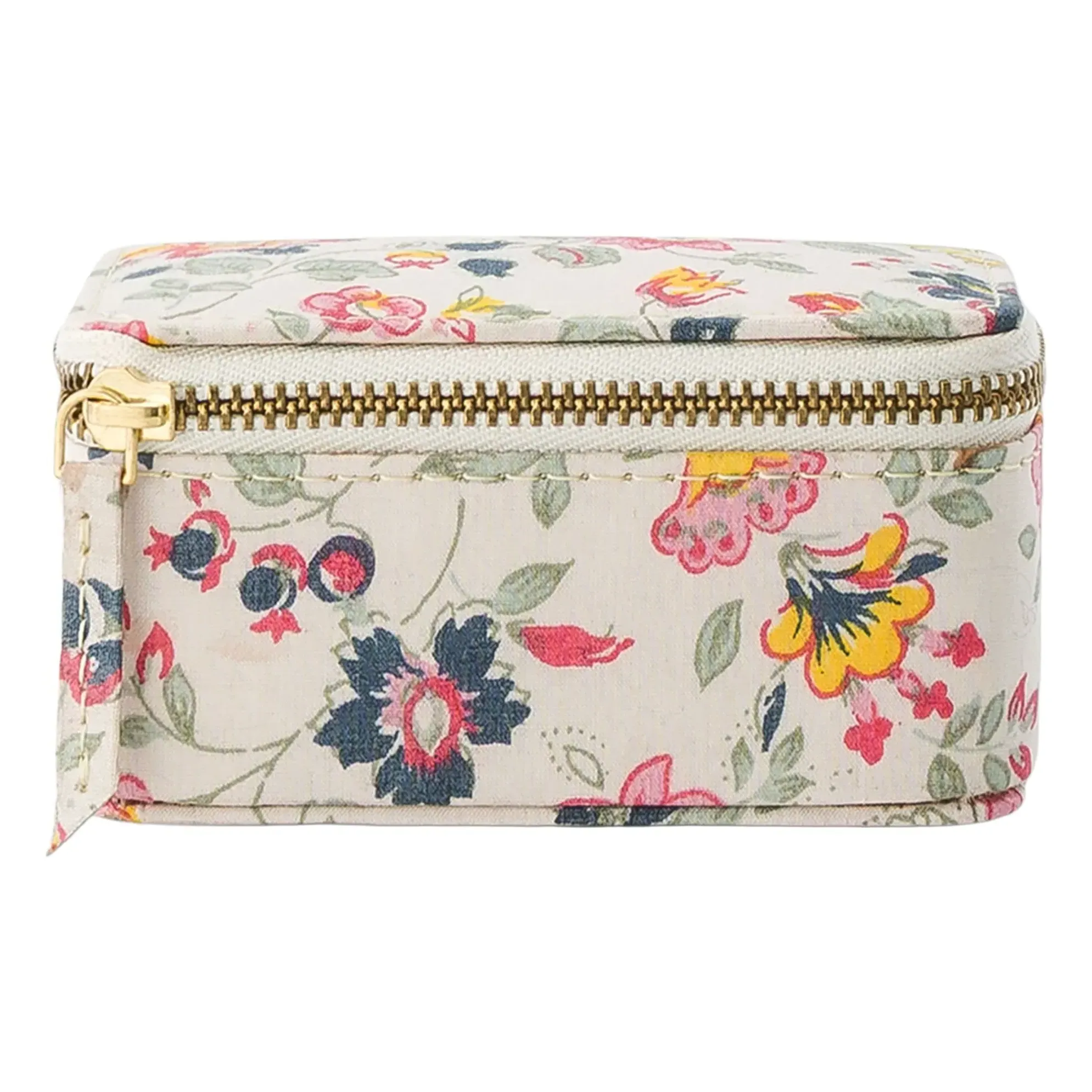 Soumaya Travel Jewelry Box - Cream, Organic Cotton product