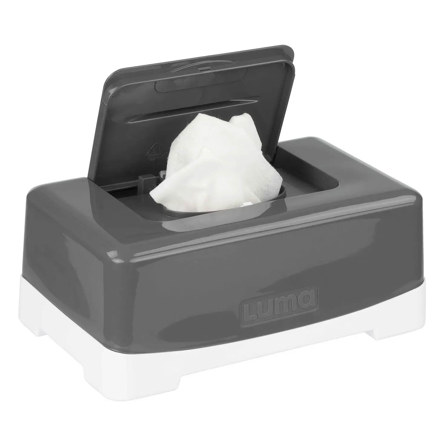 Luma Baby Wipe Box - Dark Grey, Polypropylene alternate view