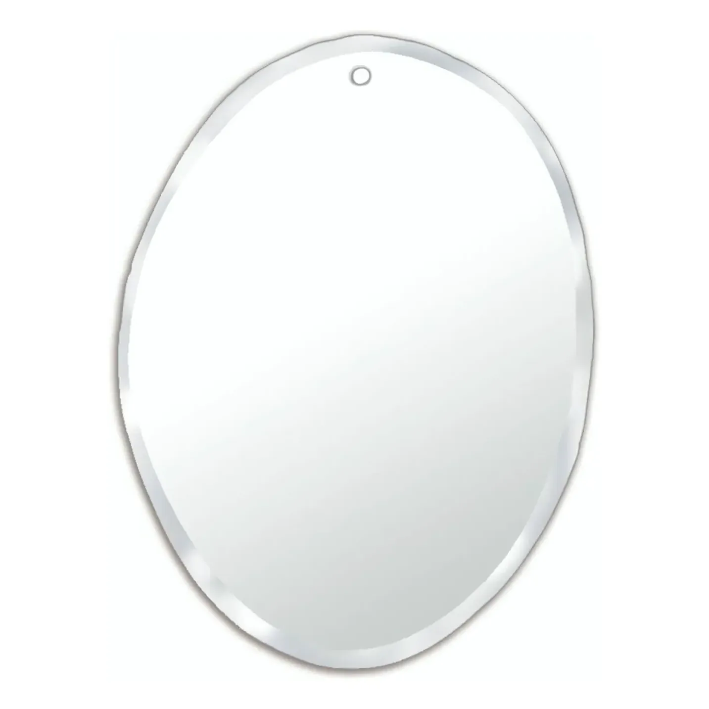 Extra Flat Bevelled Oval Wall Mirror - Glass product