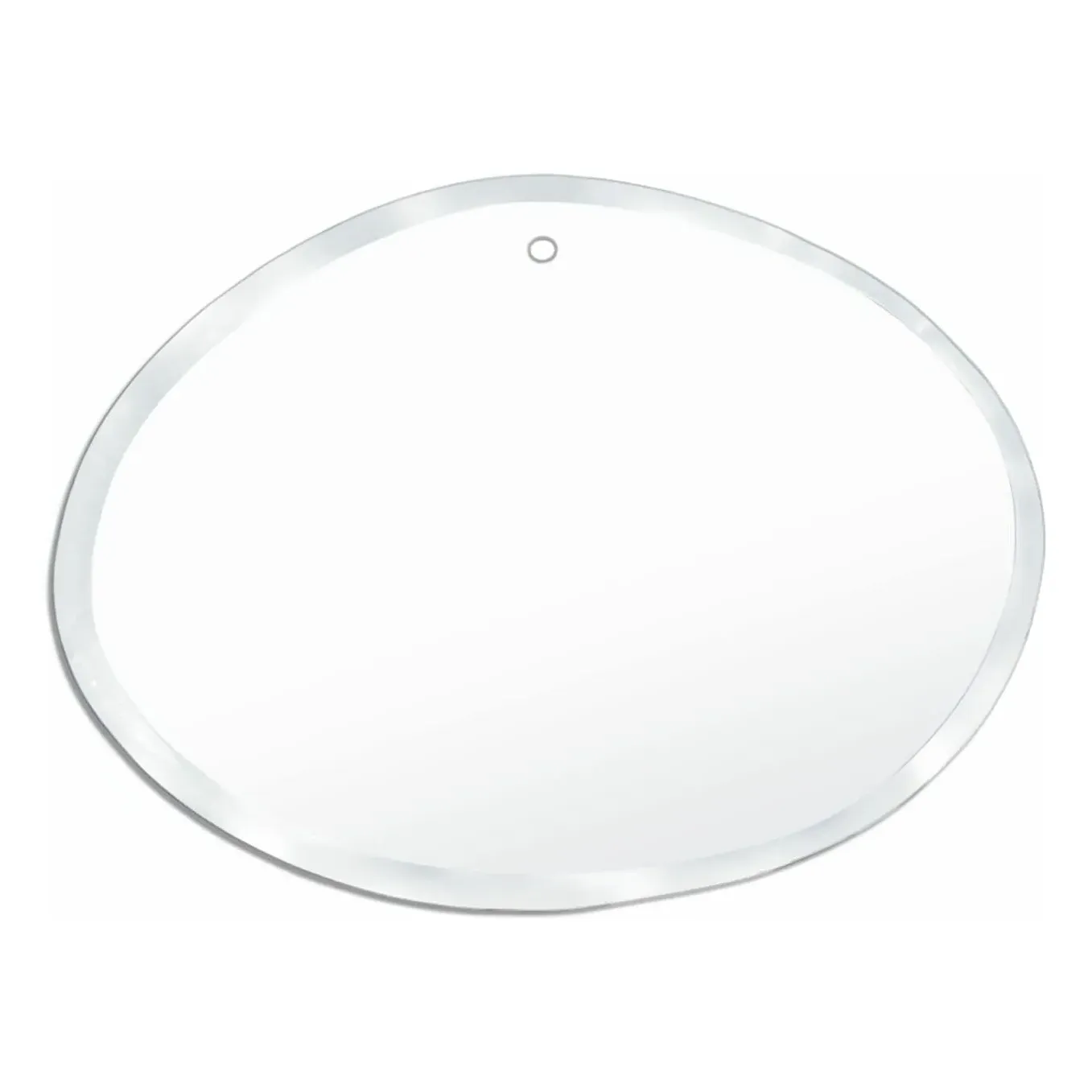 Extra Thin Bevelled Oval Wall Mirror - Glass product