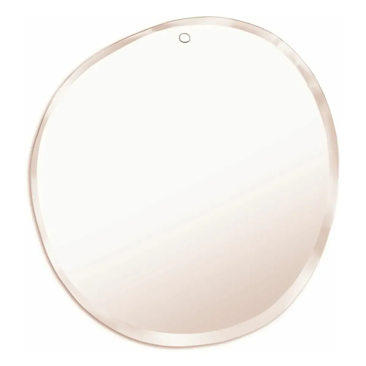 Vanessa Lambert & Barbara Zorn Oval Beveled Mirror - Copper Red, Glass product