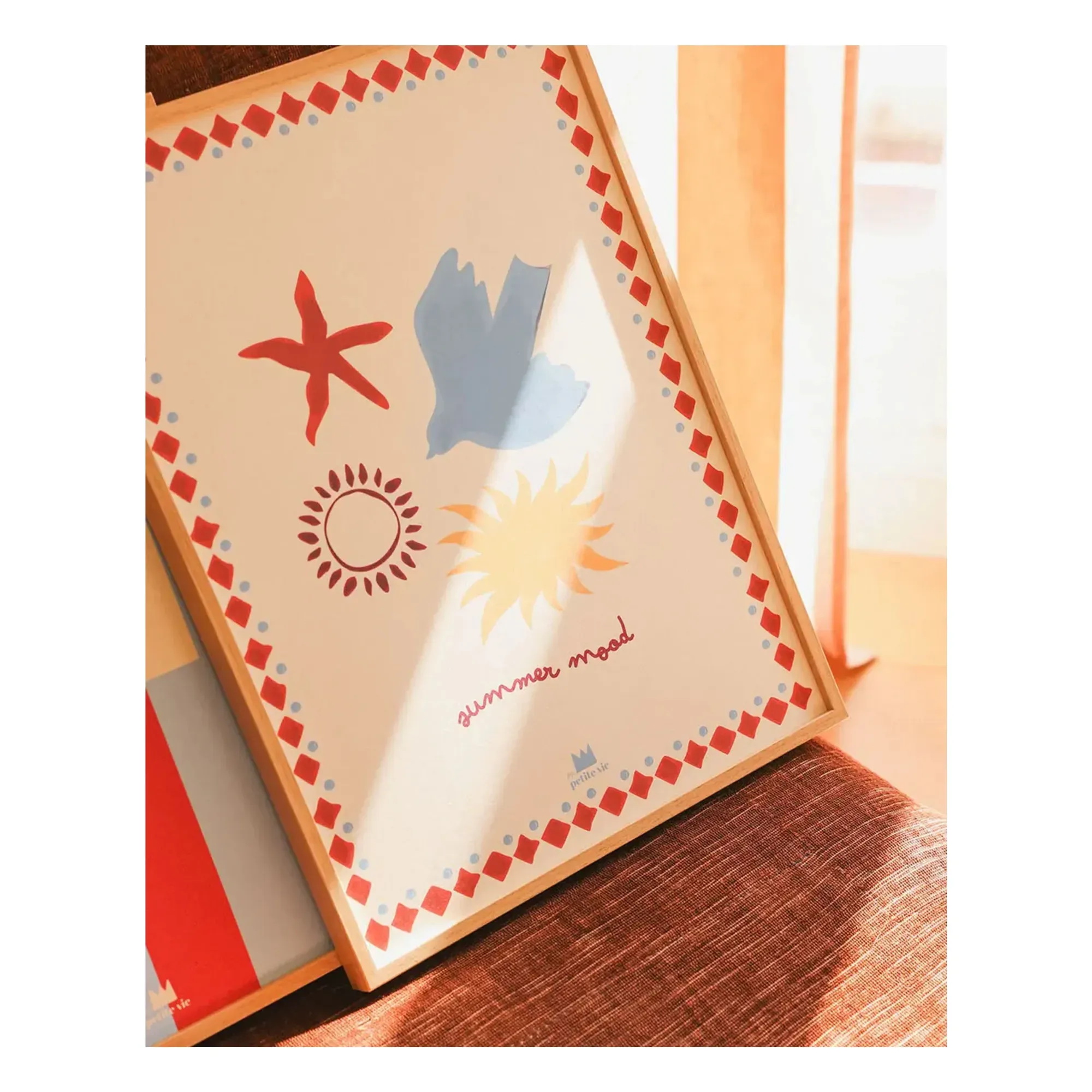 A la Plage Wall Poster - Cream product