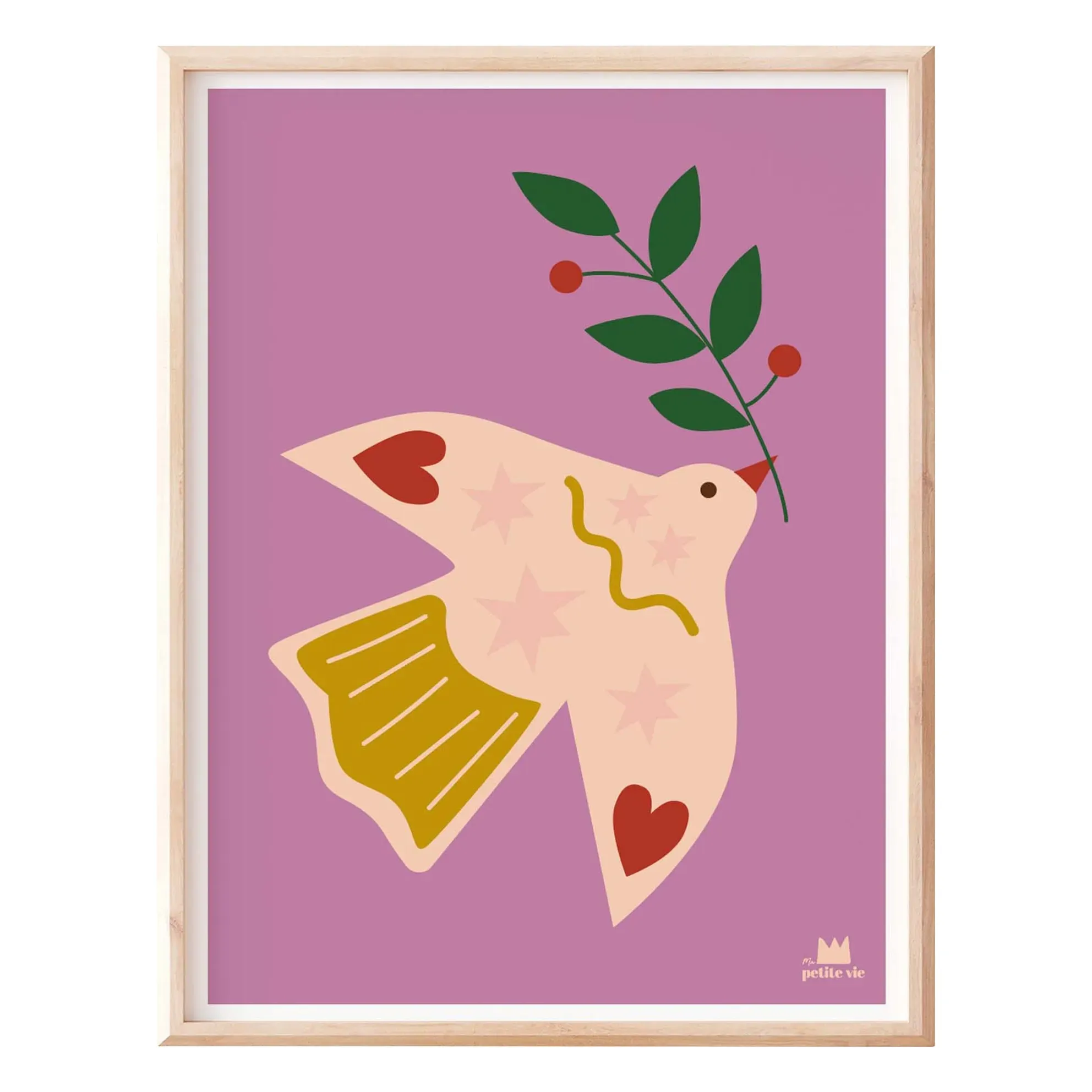 Bird Poster - Multicoloured, PEFC Natural Paper product