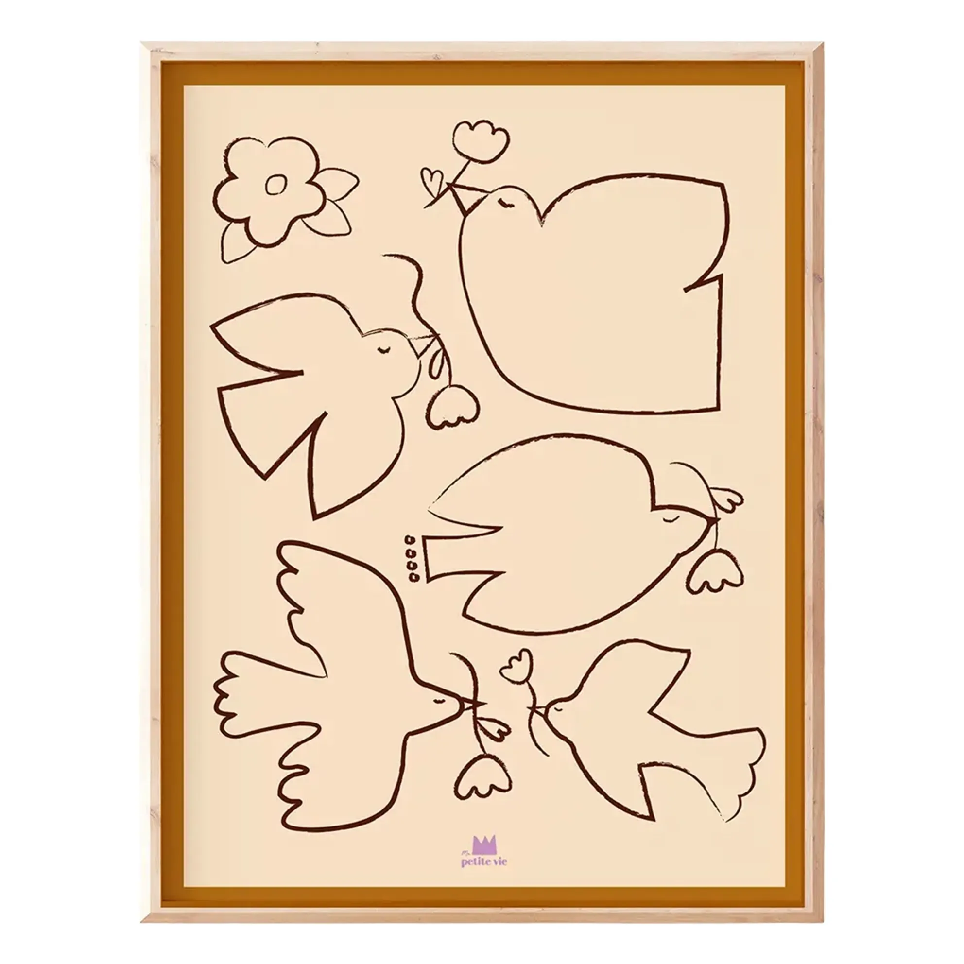 Envolée Poétique Wall Poster - Beige product