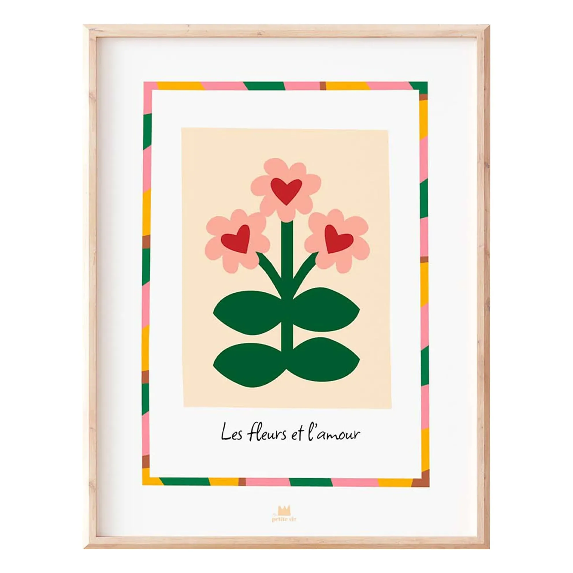 Flowers and Love Poster - Sand product