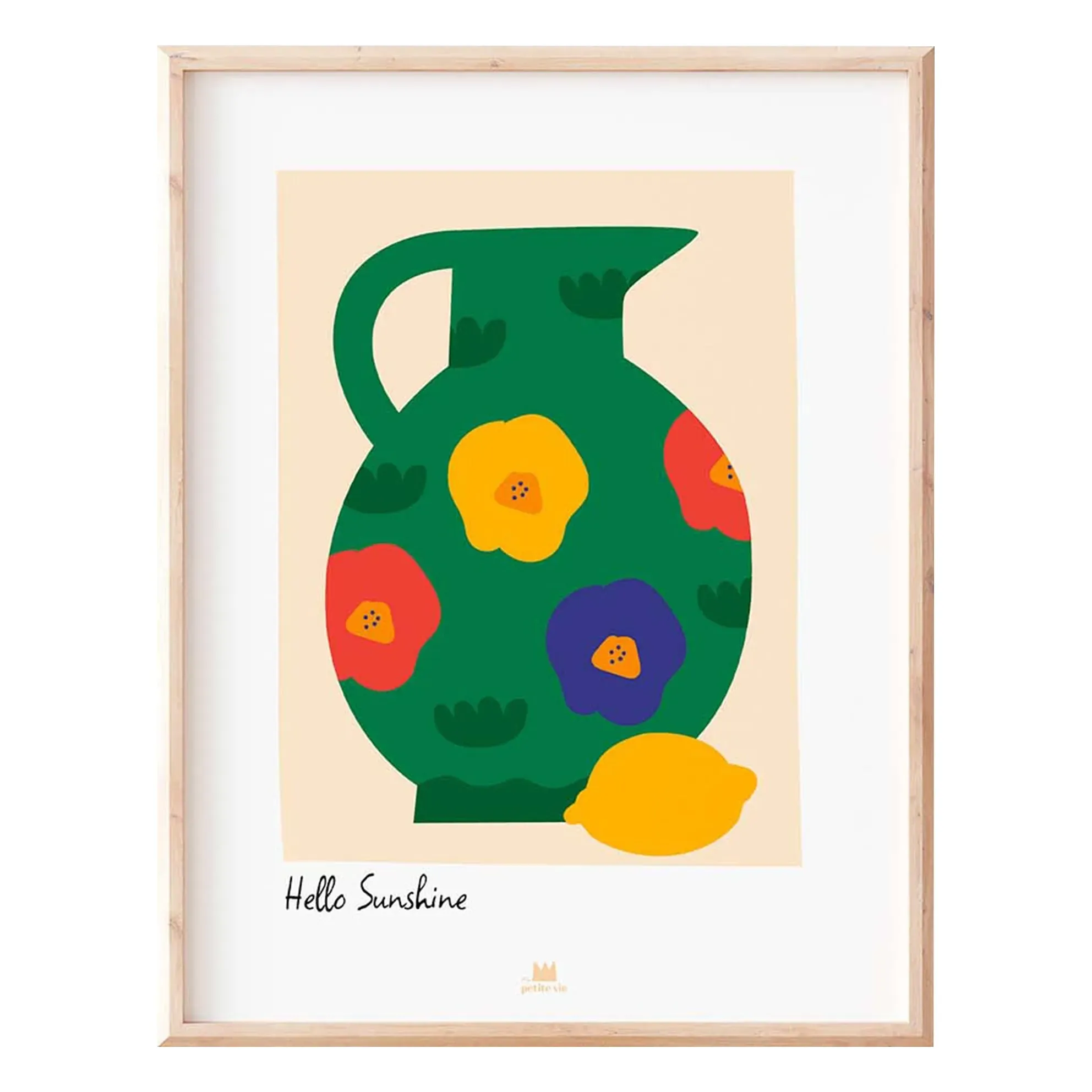 Hello Sunshine Wall Poster - Green product