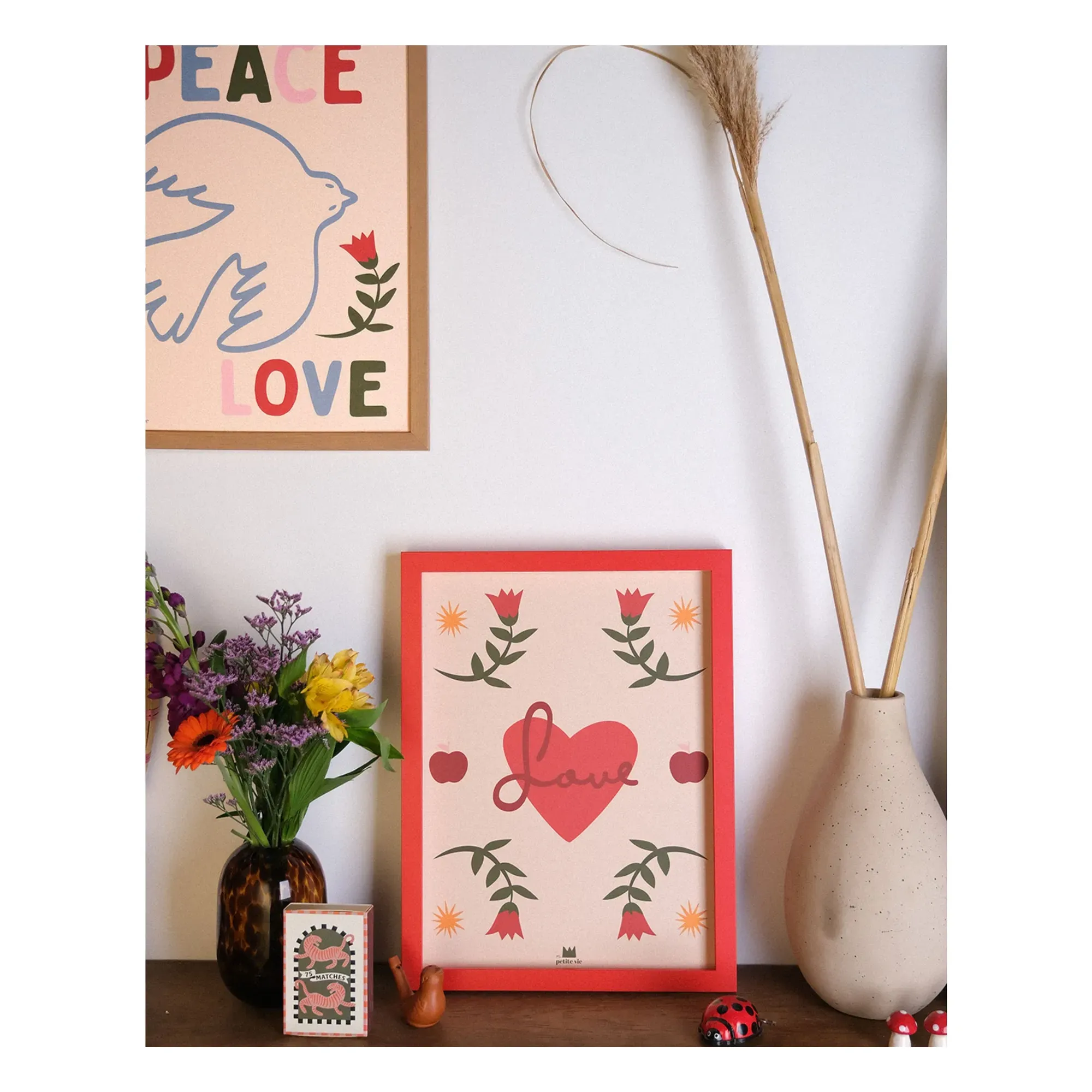 Love Poster Print - Cream alternate view