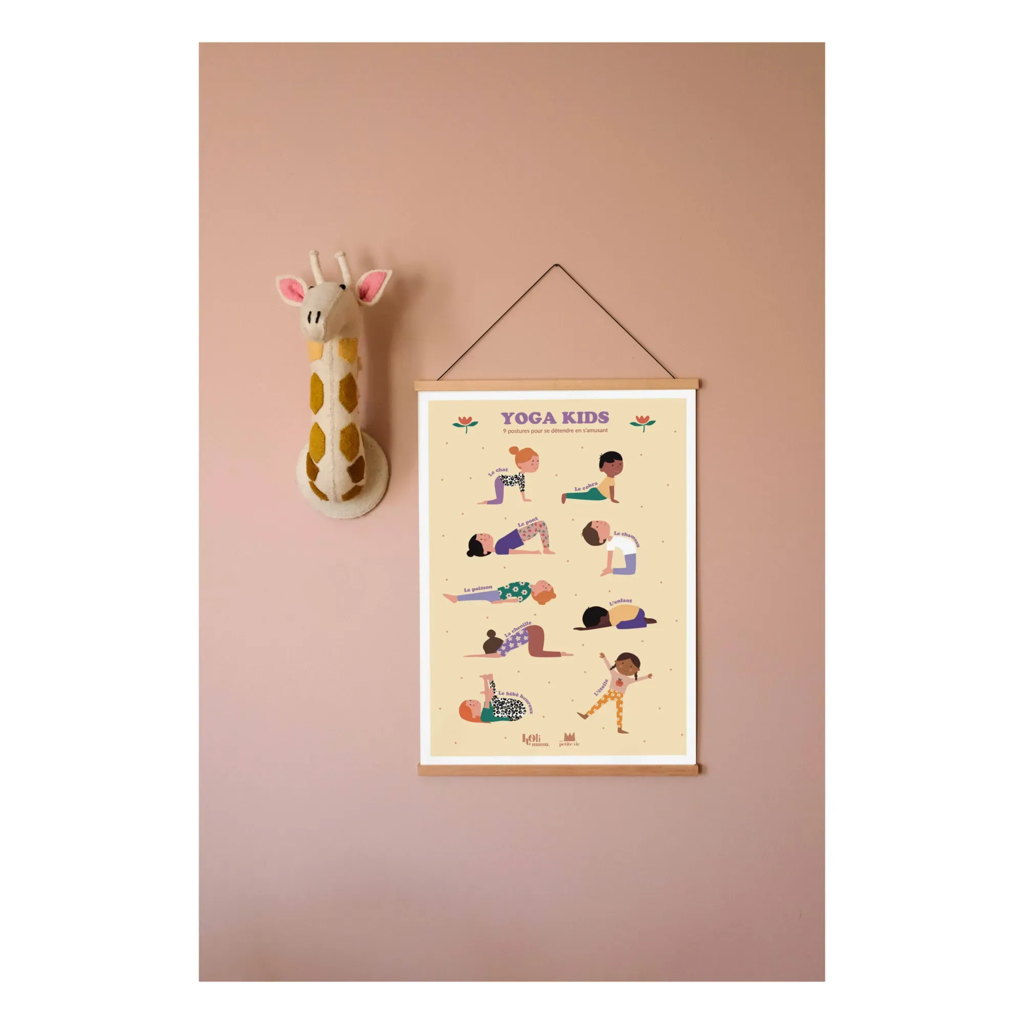 Ma Petite Vie Yoga Educational Poster - Multicoloured, Paper alternate view
