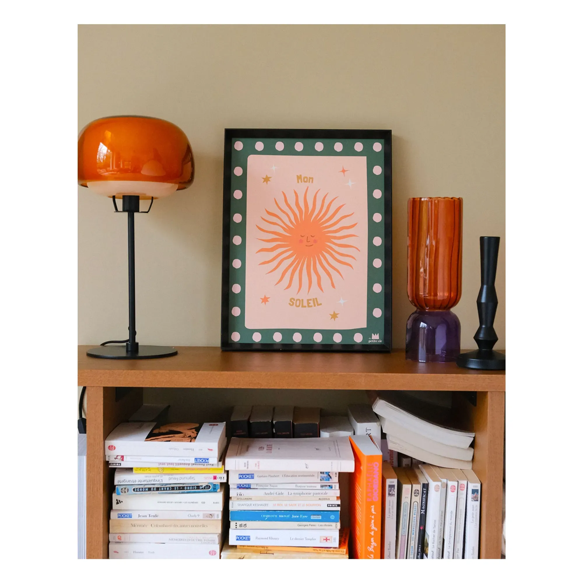 Mon Soleil Poster - Multicoloured, PEFC Natural Paper alternate view
