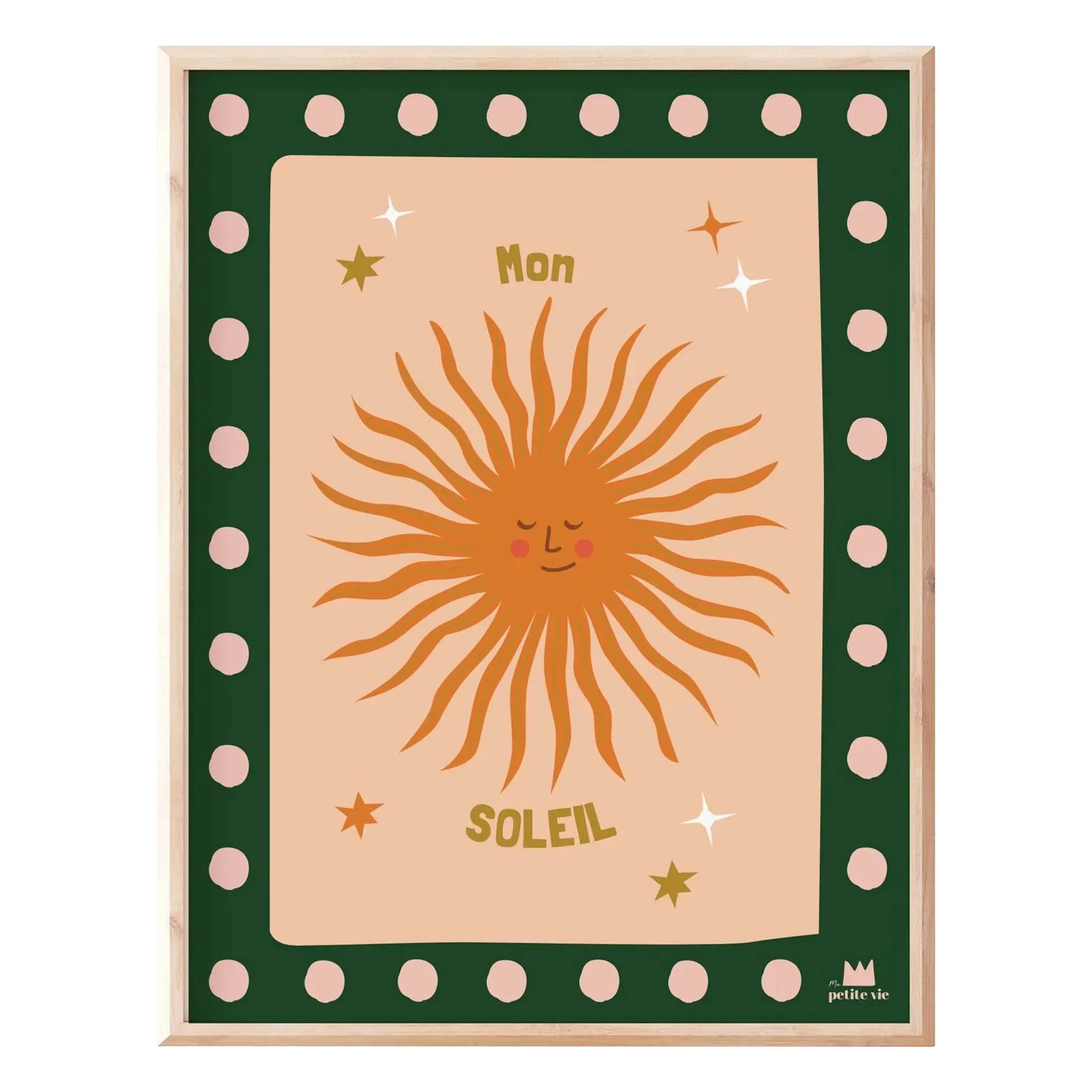 Mon Soleil Poster - Multicoloured, PEFC Natural Paper product